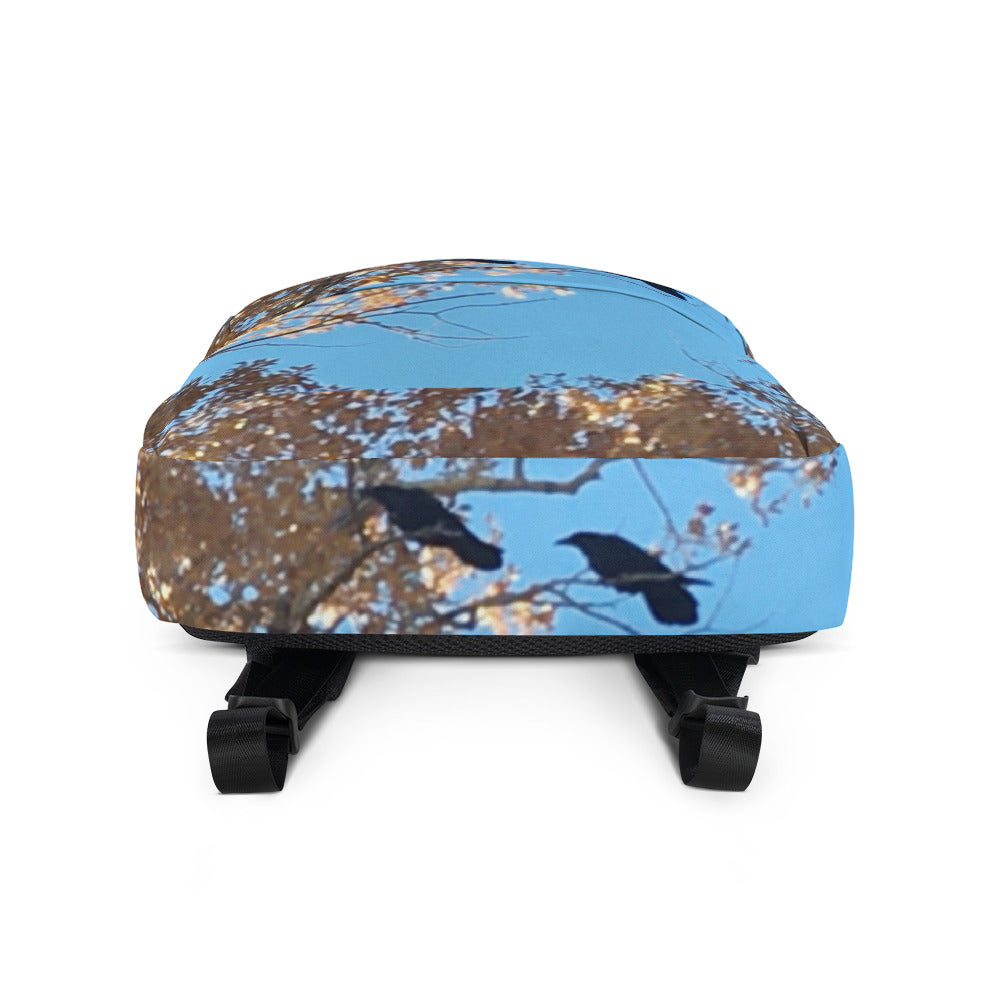 BACKPACK : TWO CROWS MEETING IN TREES