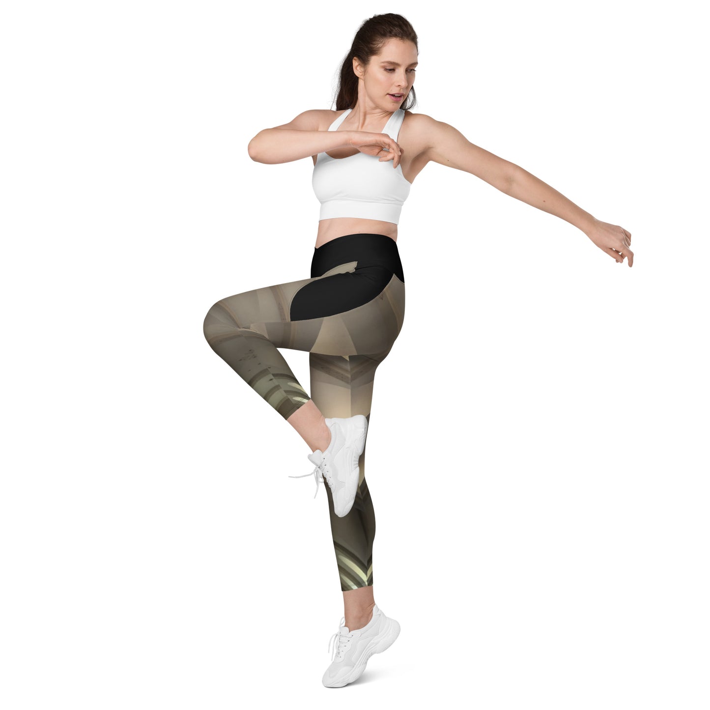 CROSSOVER LEGGINGS W/ POCKETS : BODY IS TEMPLE IS CATHEDRAL