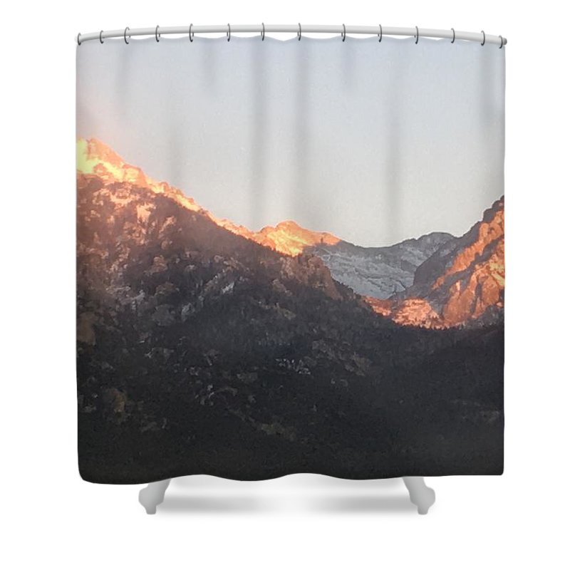 Winter Magic Hour Crestone - Shower Curtain