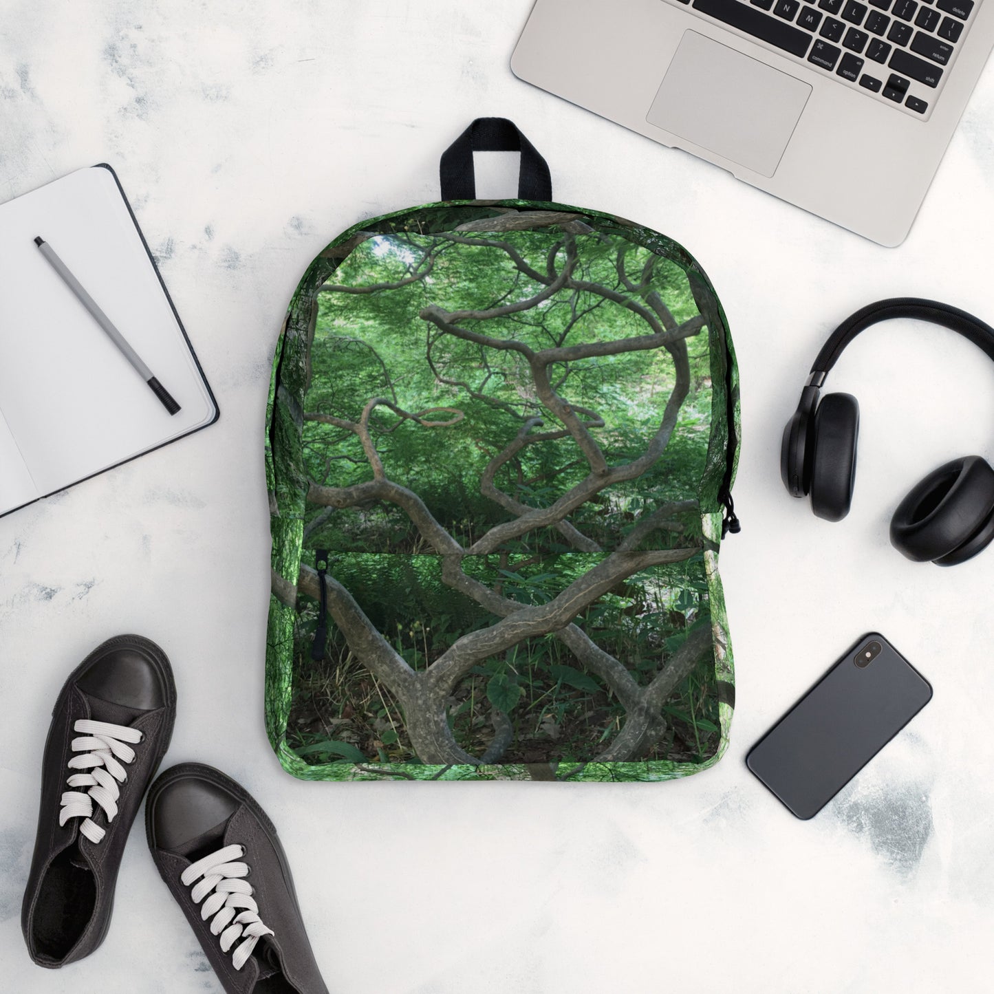 BACKPACK : GREEN CASCADING JAPANESE MAPLE TEE