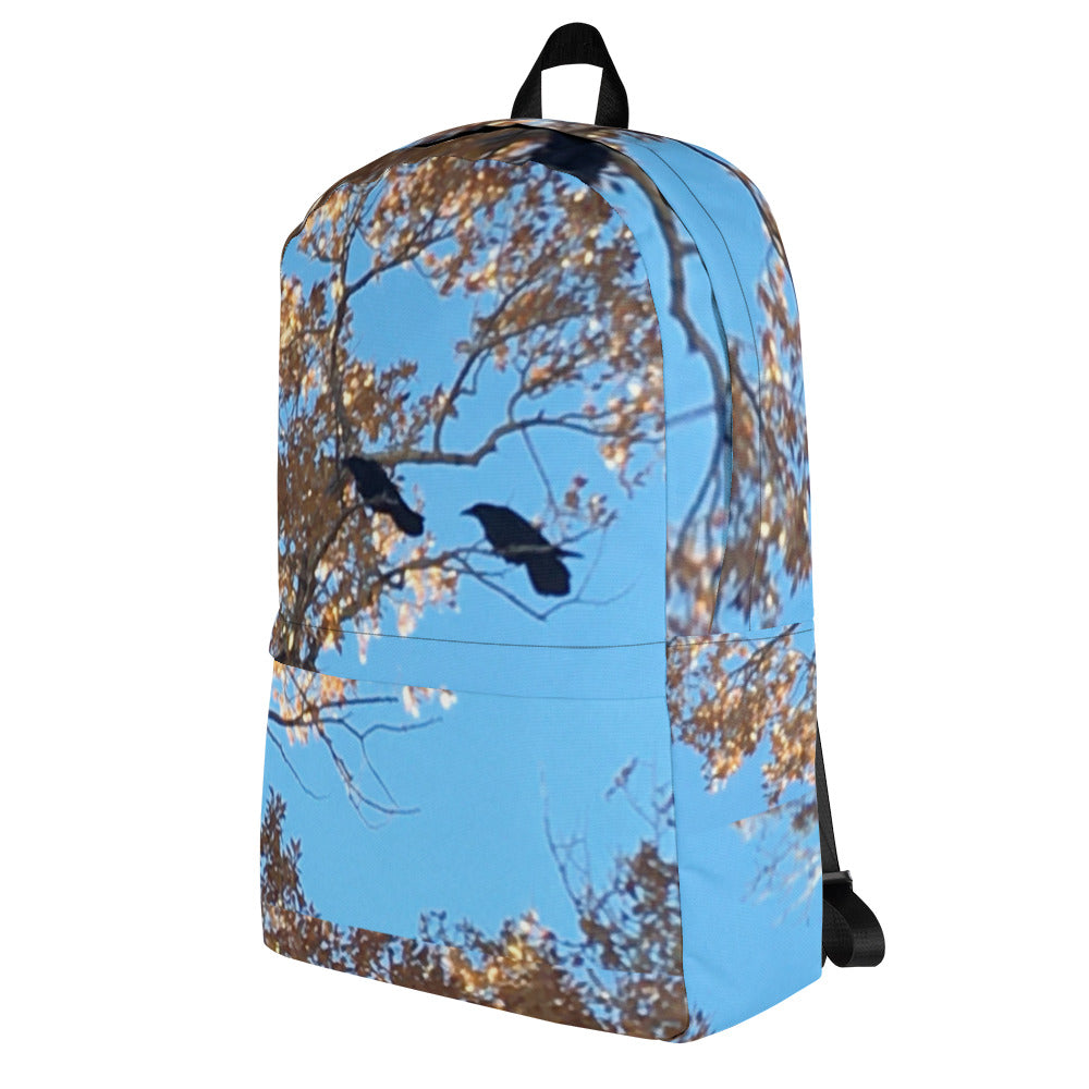 BACKPACK : TWO CROWS MEETING IN TREES