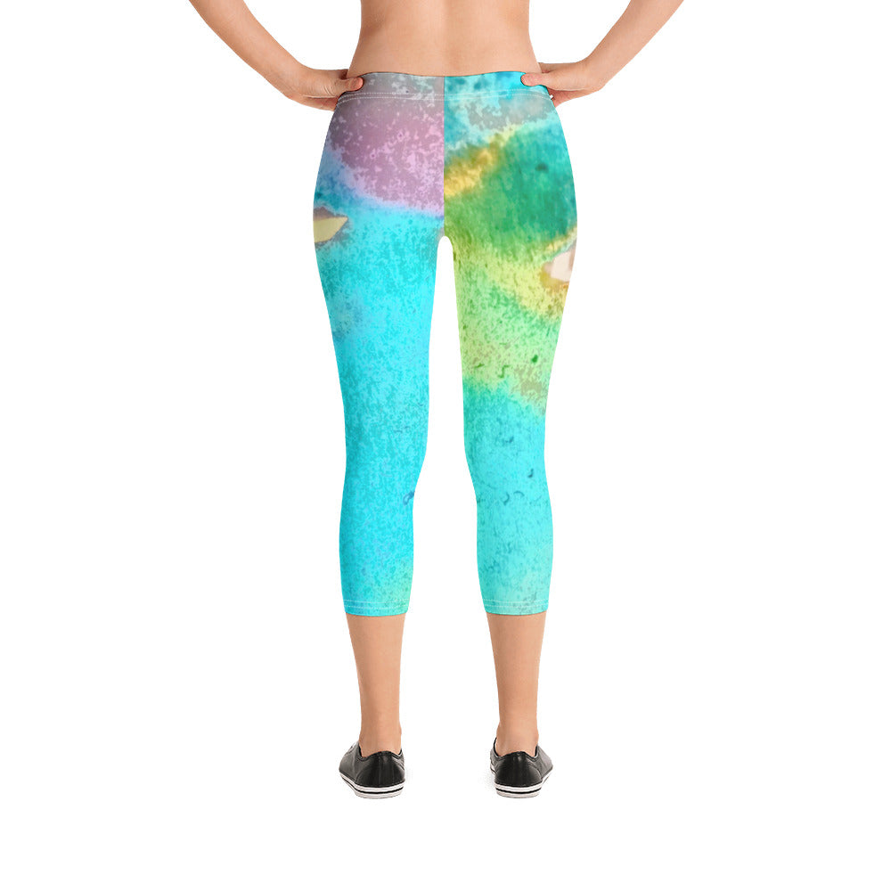 CAPRI LEGGINGS : TROPICAL WATER MOVEMENT