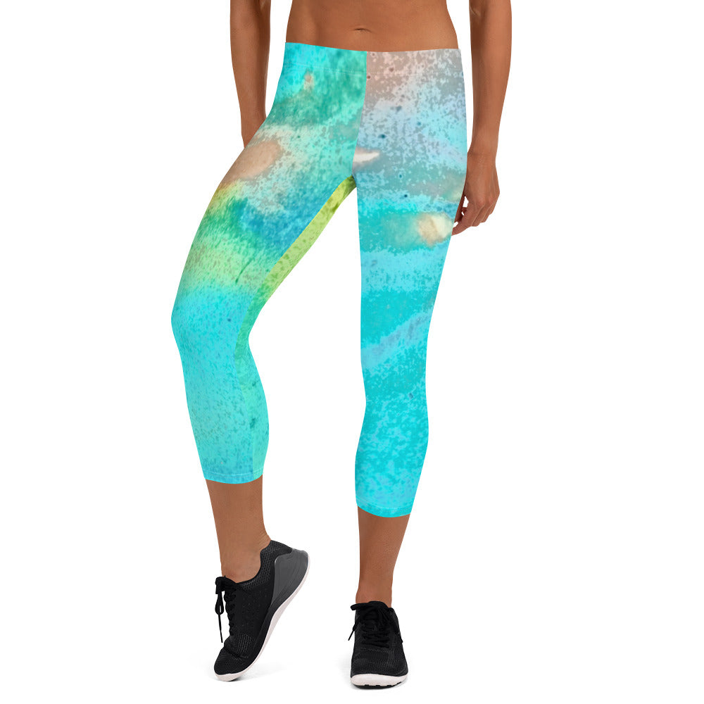 CAPRI LEGGINGS : TROPICAL WATER MOVEMENT