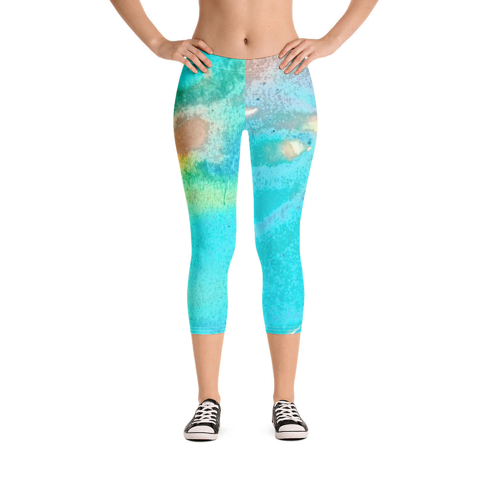 CAPRI LEGGINGS : TROPICAL WATER MOVEMENT