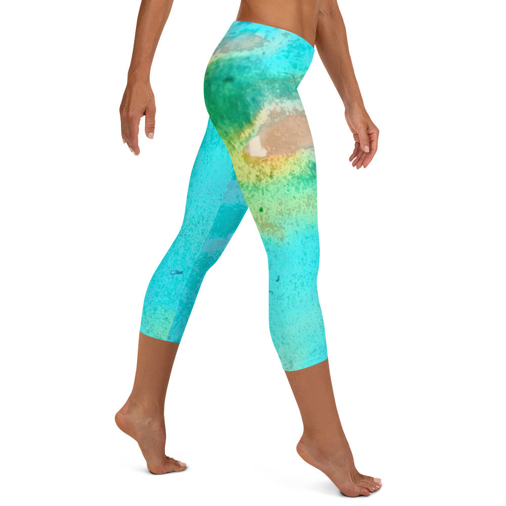 CAPRI LEGGINGS : TROPICAL WATER MOVEMENT