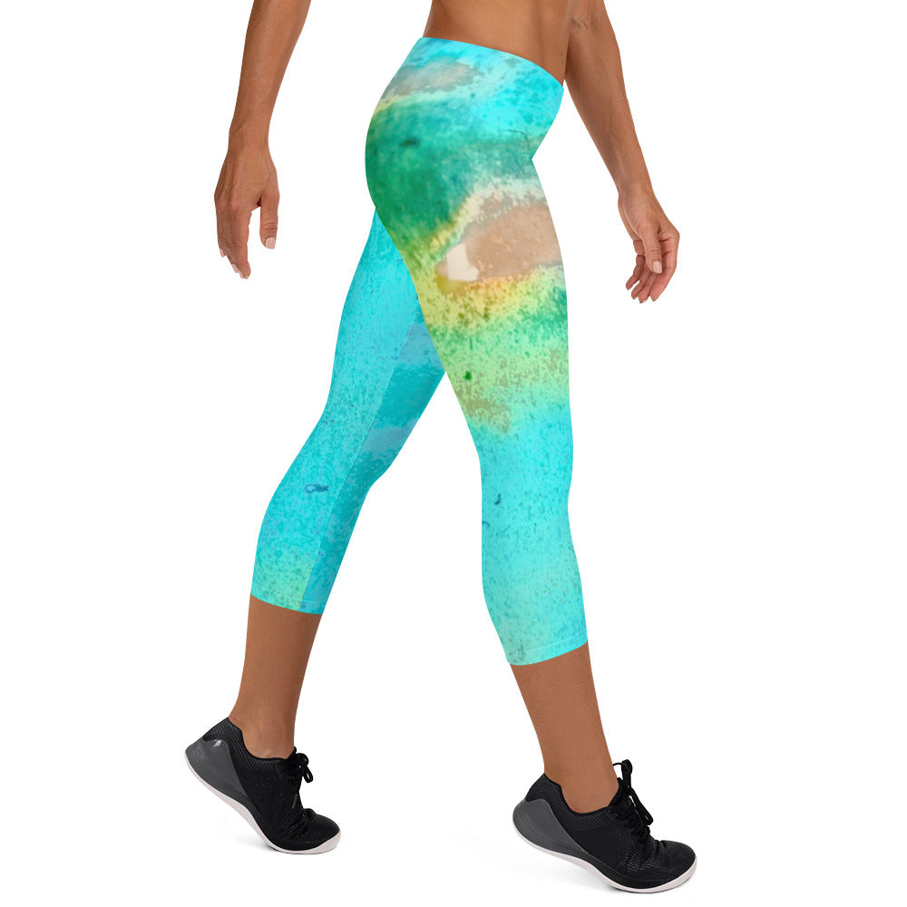 CAPRI LEGGINGS : TROPICAL WATER MOVEMENT