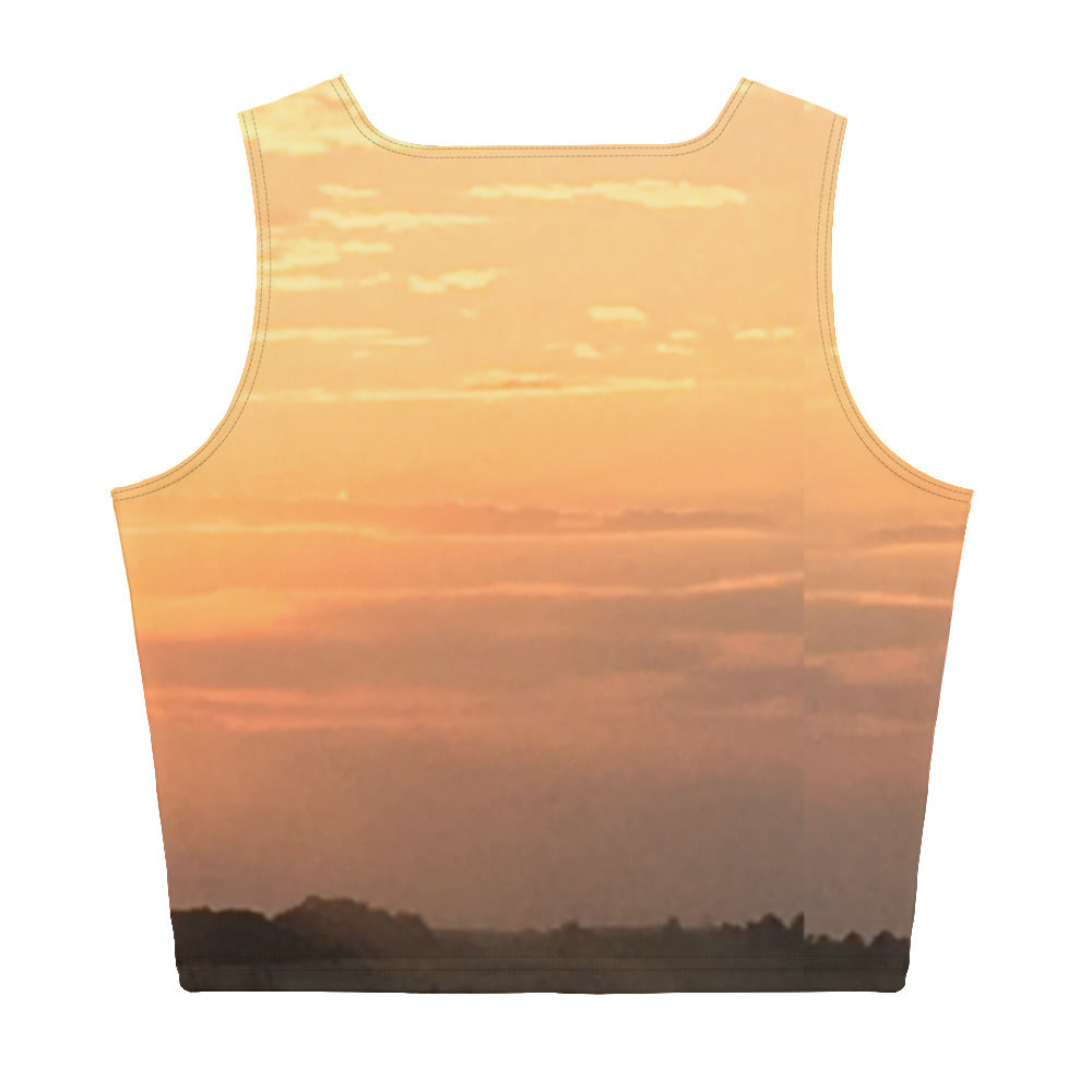 CROP TOP TANK : WESTERN SUNSET