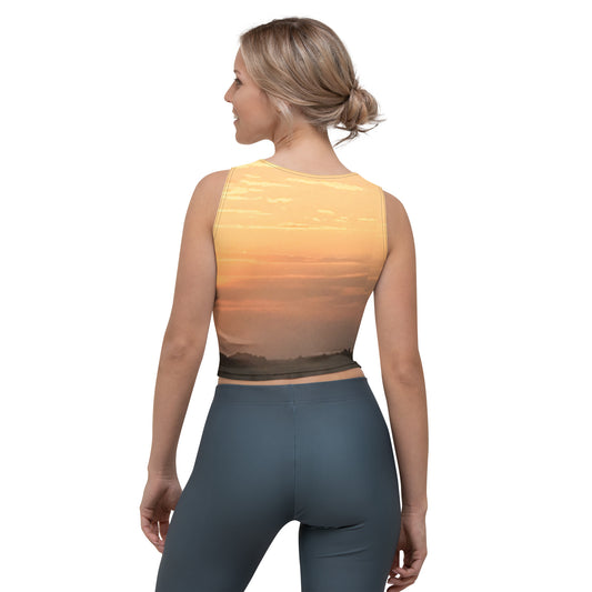 CROP TOP TANK : WESTERN SUNSET