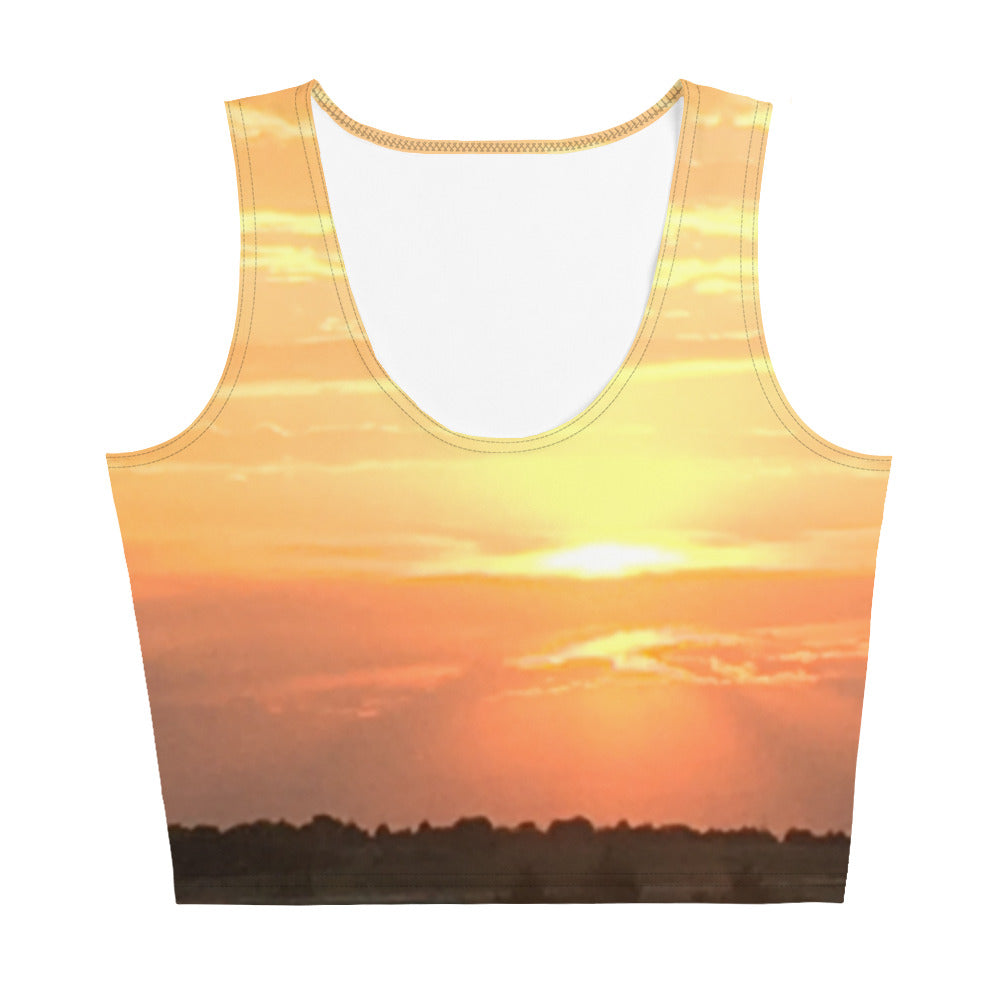 CROP TOP TANK : WESTERN SUNSET