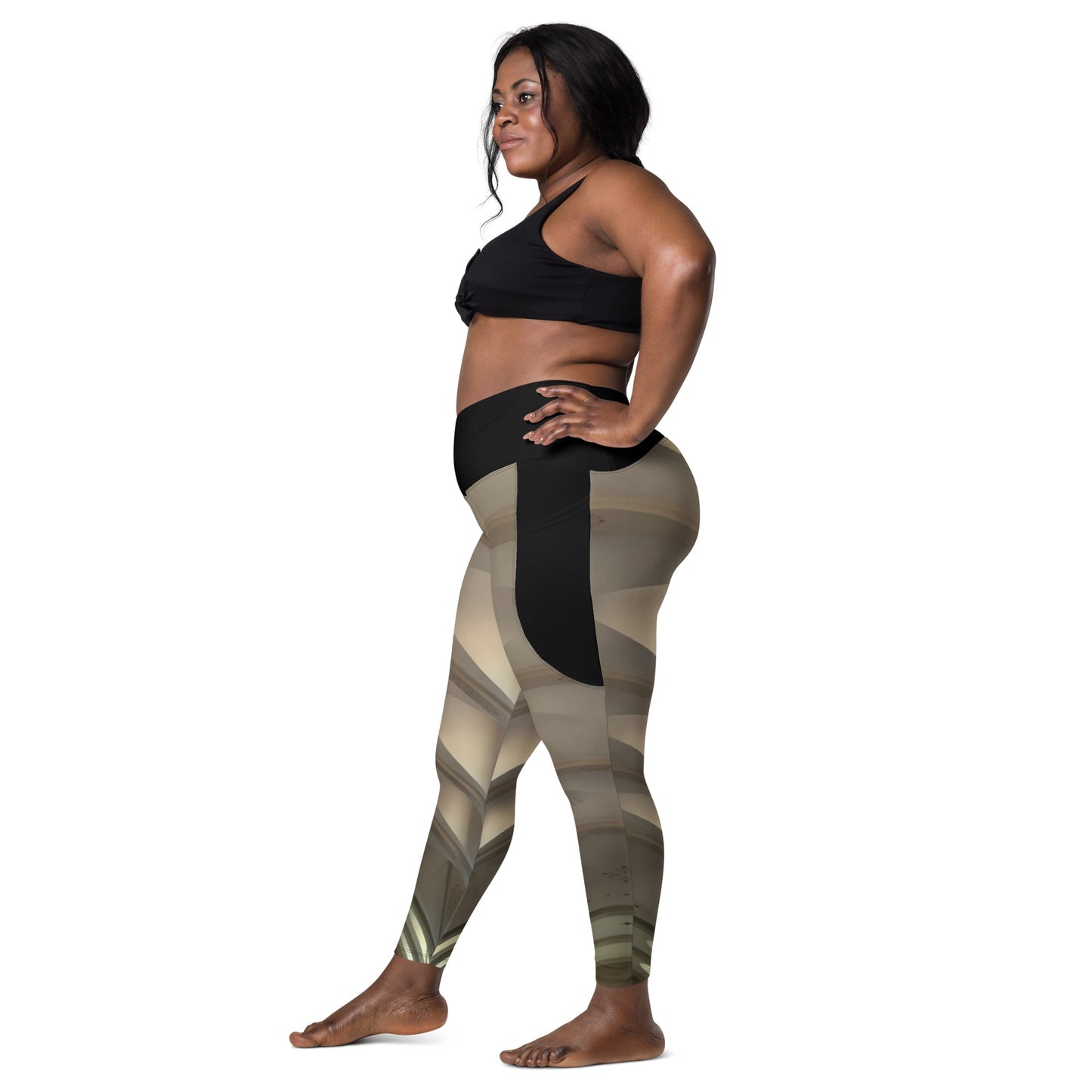 CROSSOVER LEGGINGS W/ POCKETS : BODY IS TEMPLE IS CATHEDRAL