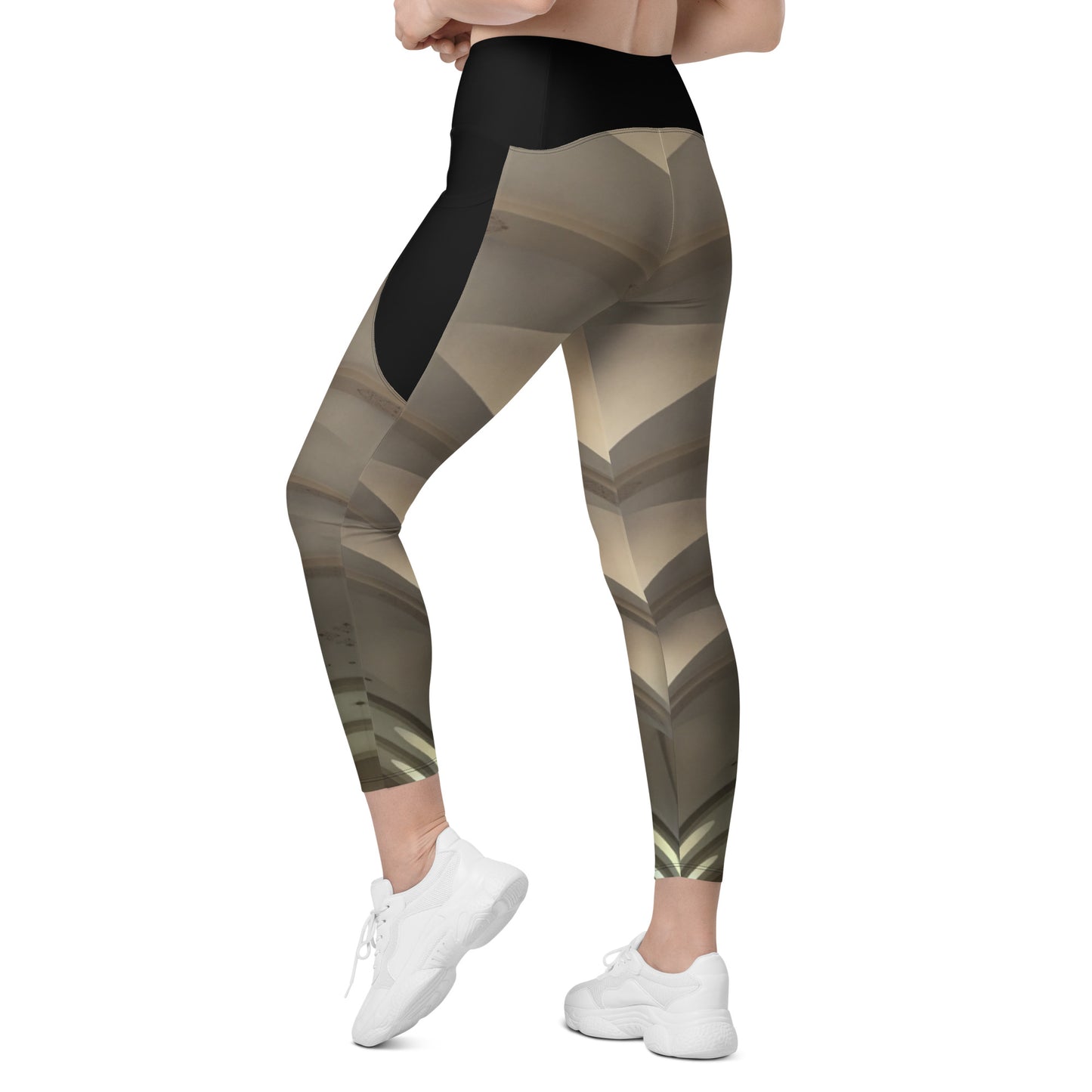 CROSSOVER LEGGINGS W/ POCKETS : BODY IS TEMPLE IS CATHEDRAL