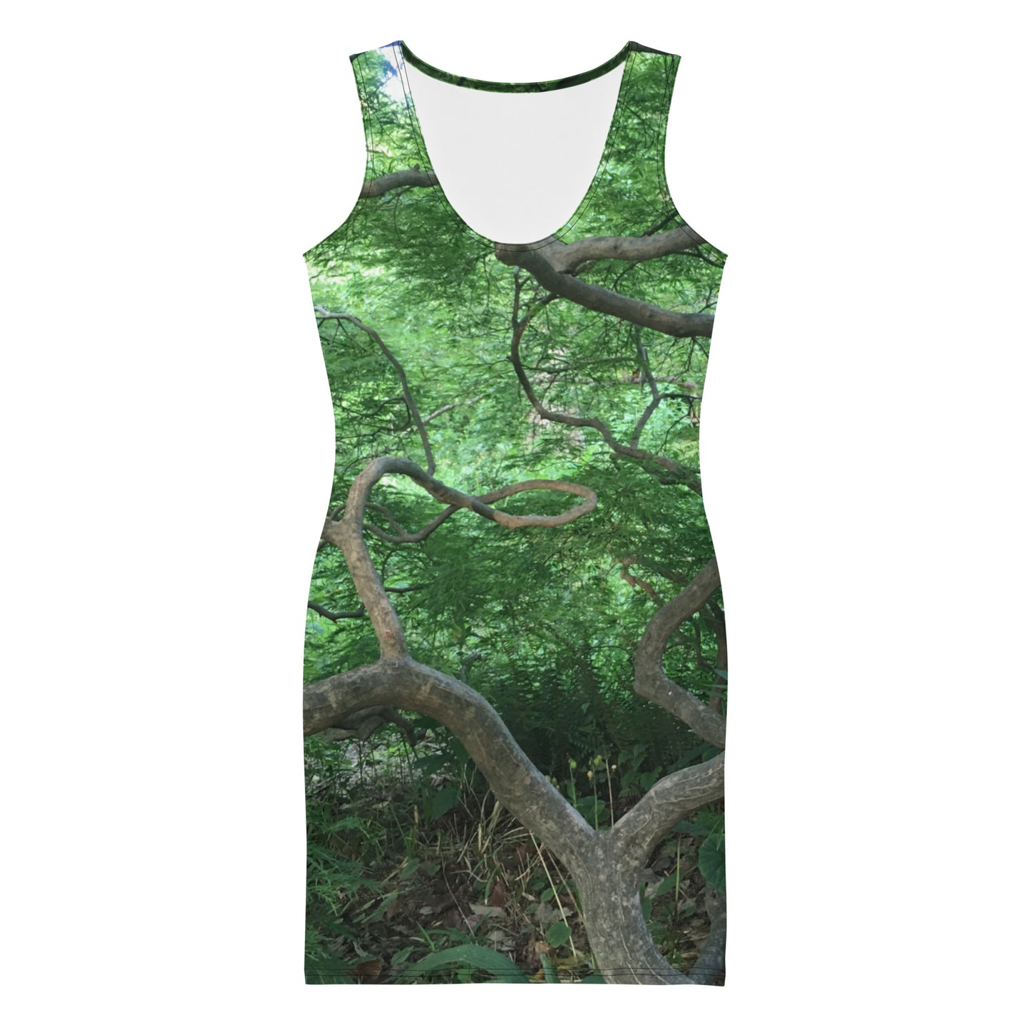 STRETCH DRESS : CASCADING JAPANESE MAPLE