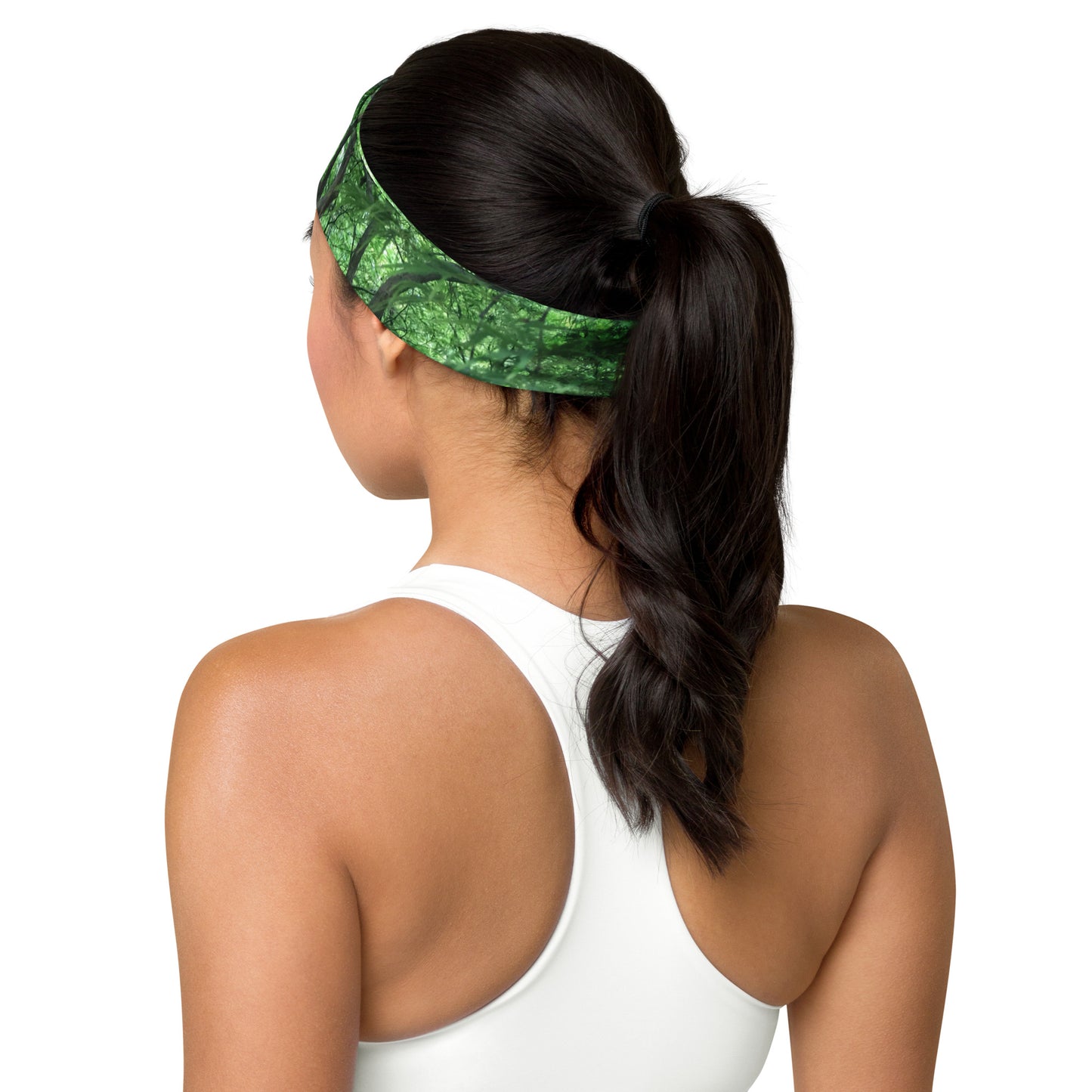 HEADBAND : GREEN CASCADING MAPLE TREE