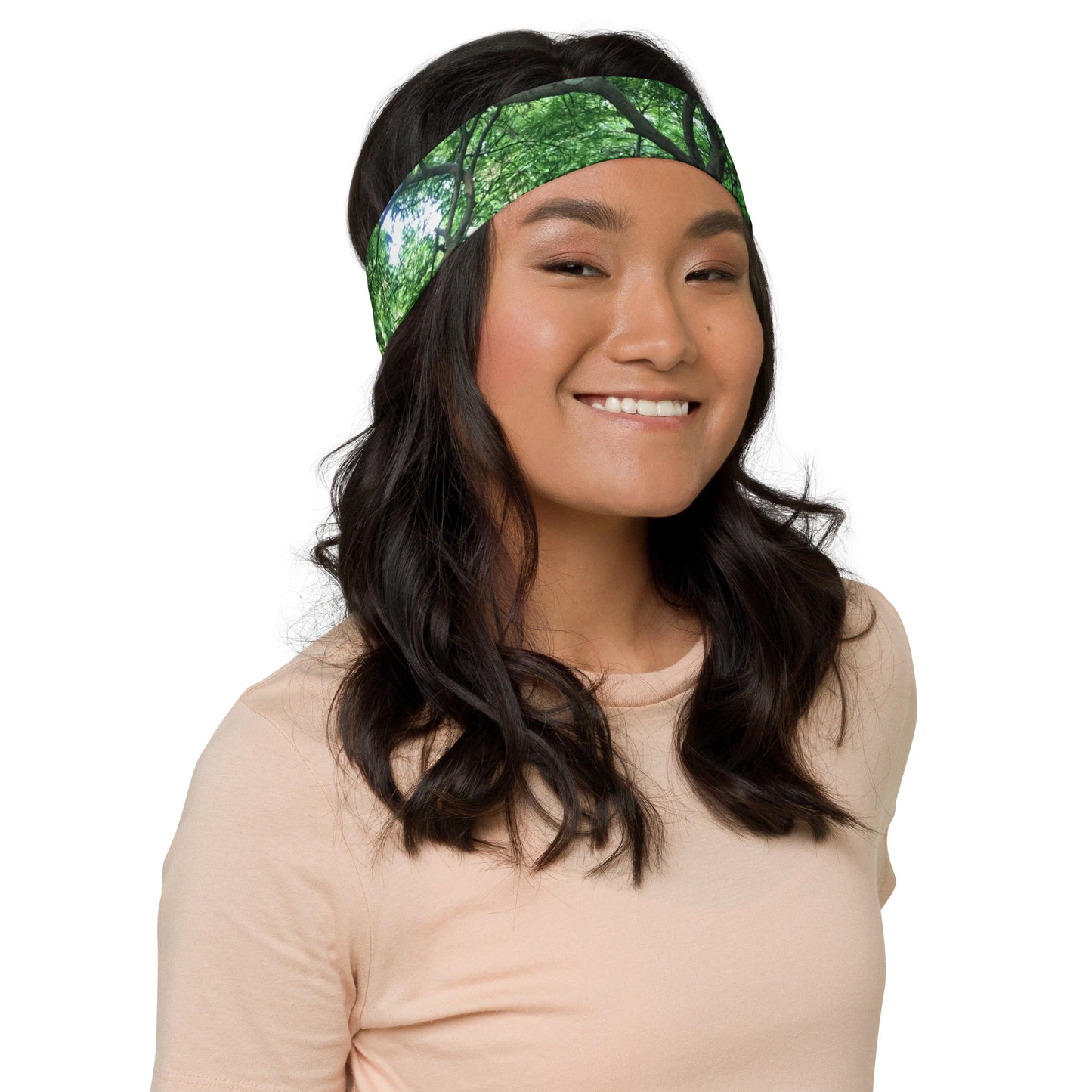 HEADBAND : GREEN CASCADING MAPLE TREE