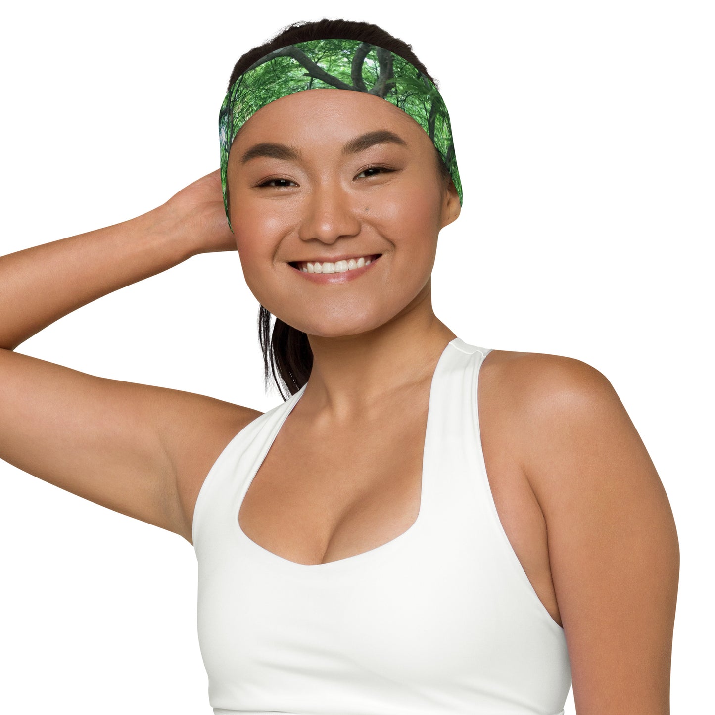 HEADBAND : GREEN CASCADING MAPLE TREE