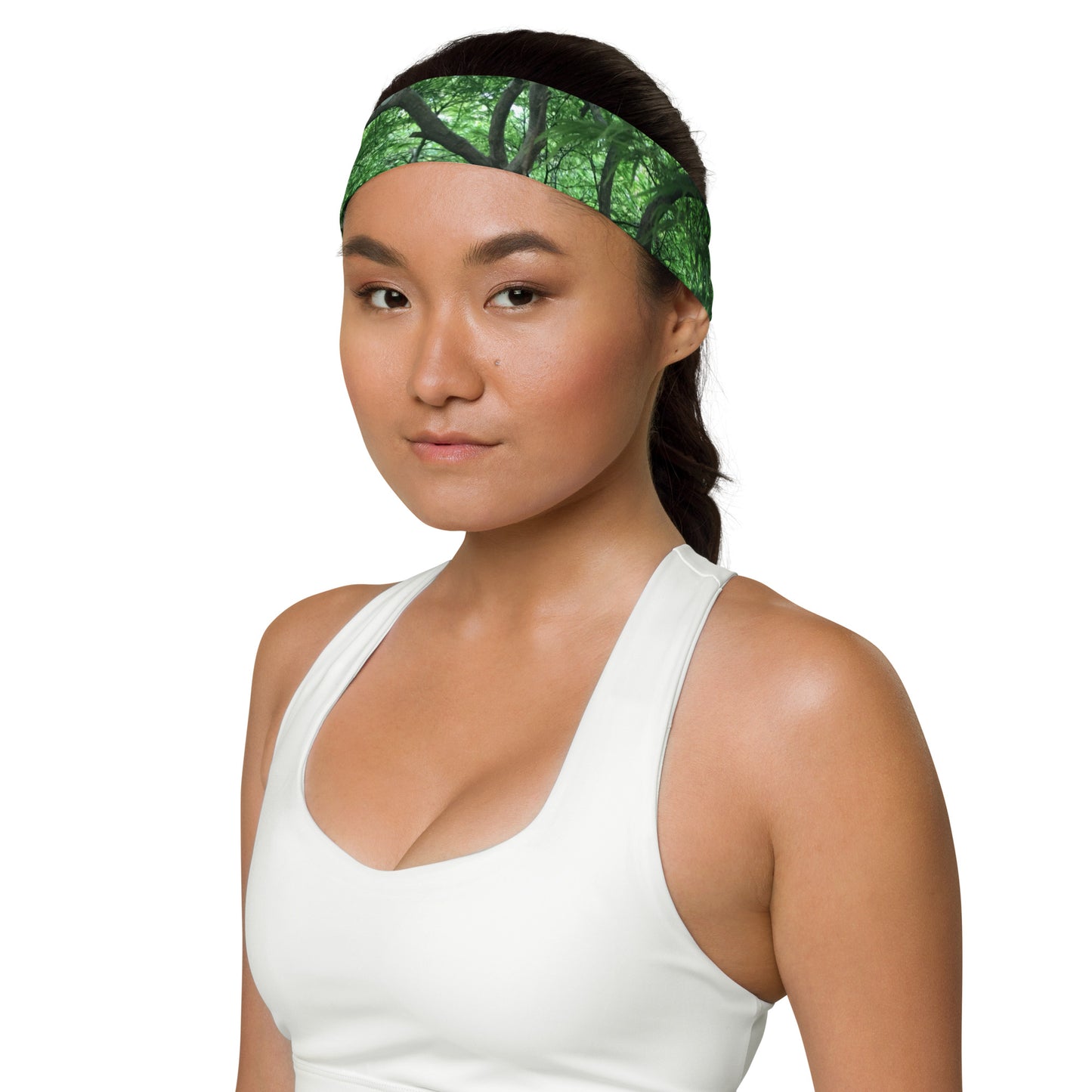 HEADBAND : GREEN CASCADING MAPLE TREE