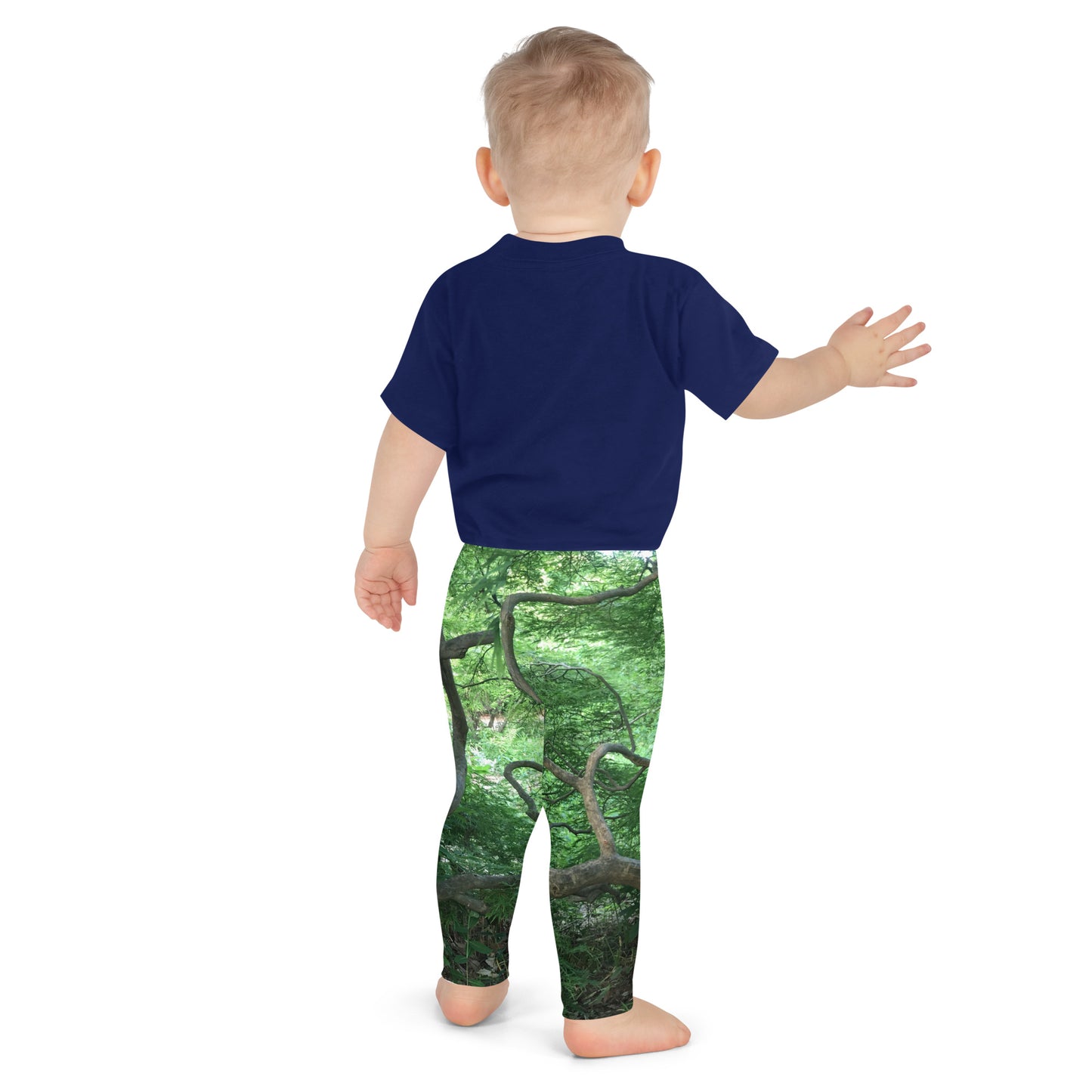 TODDLER LEGGINGS : GREEN CASCADING JAPANESE MAPLE TREE