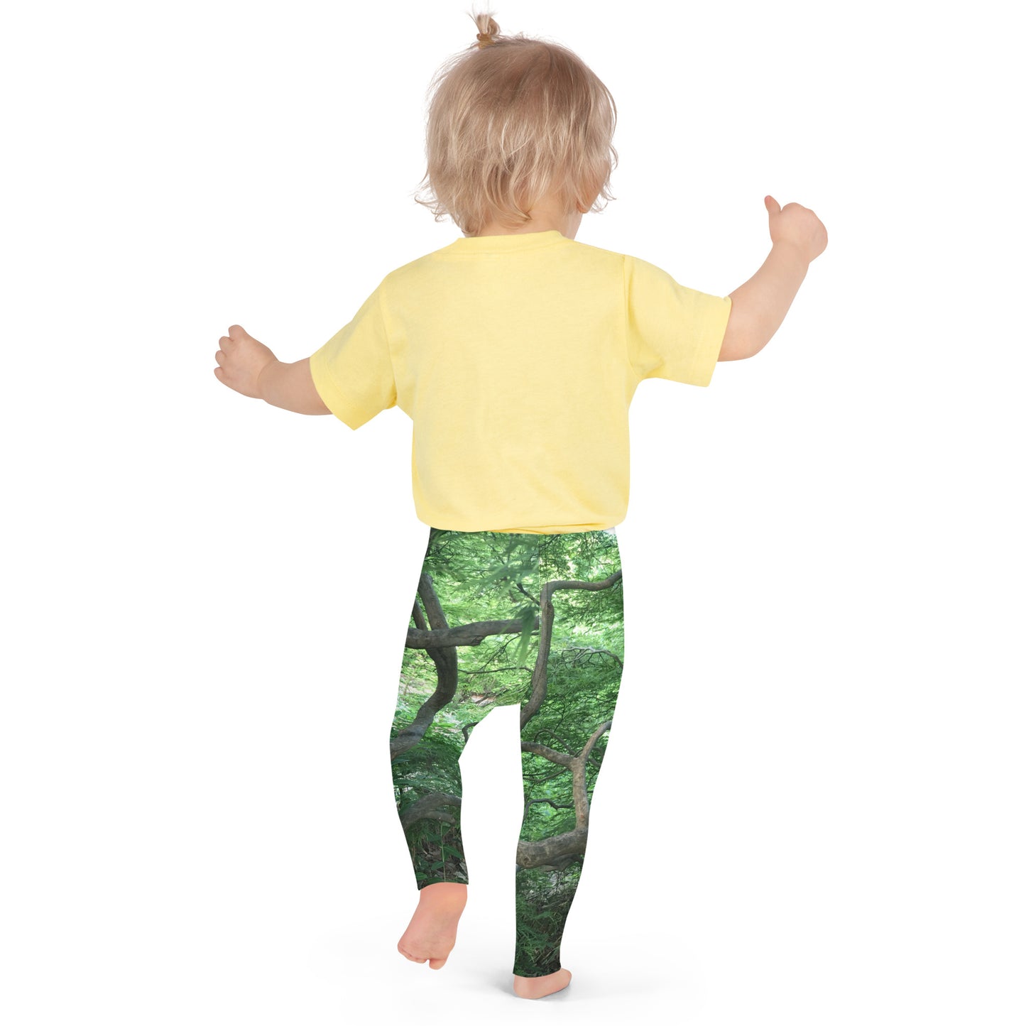 TODDLER LEGGINGS : GREEN CASCADING JAPANESE MAPLE TREE