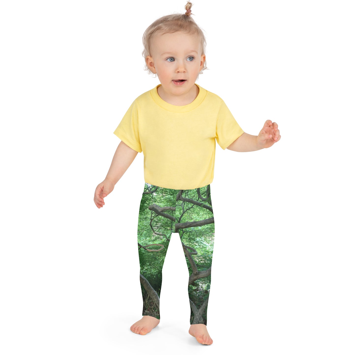 TODDLER LEGGINGS : GREEN CASCADING JAPANESE MAPLE TREE