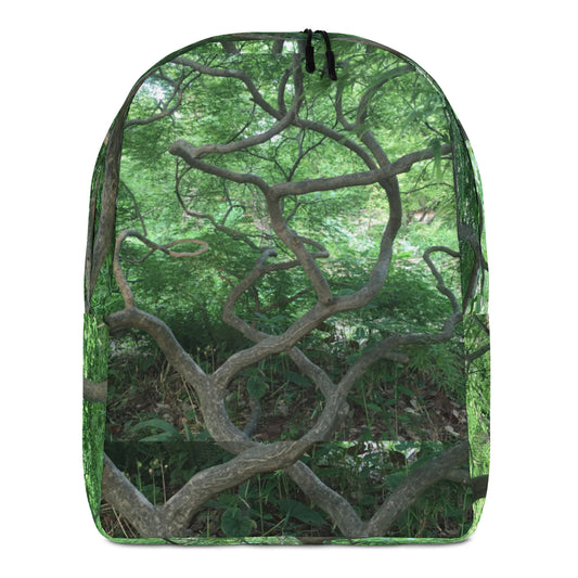 MINIMALIST BACKPACK : GREEN CASCADING JAPANESE MAPLE TREE