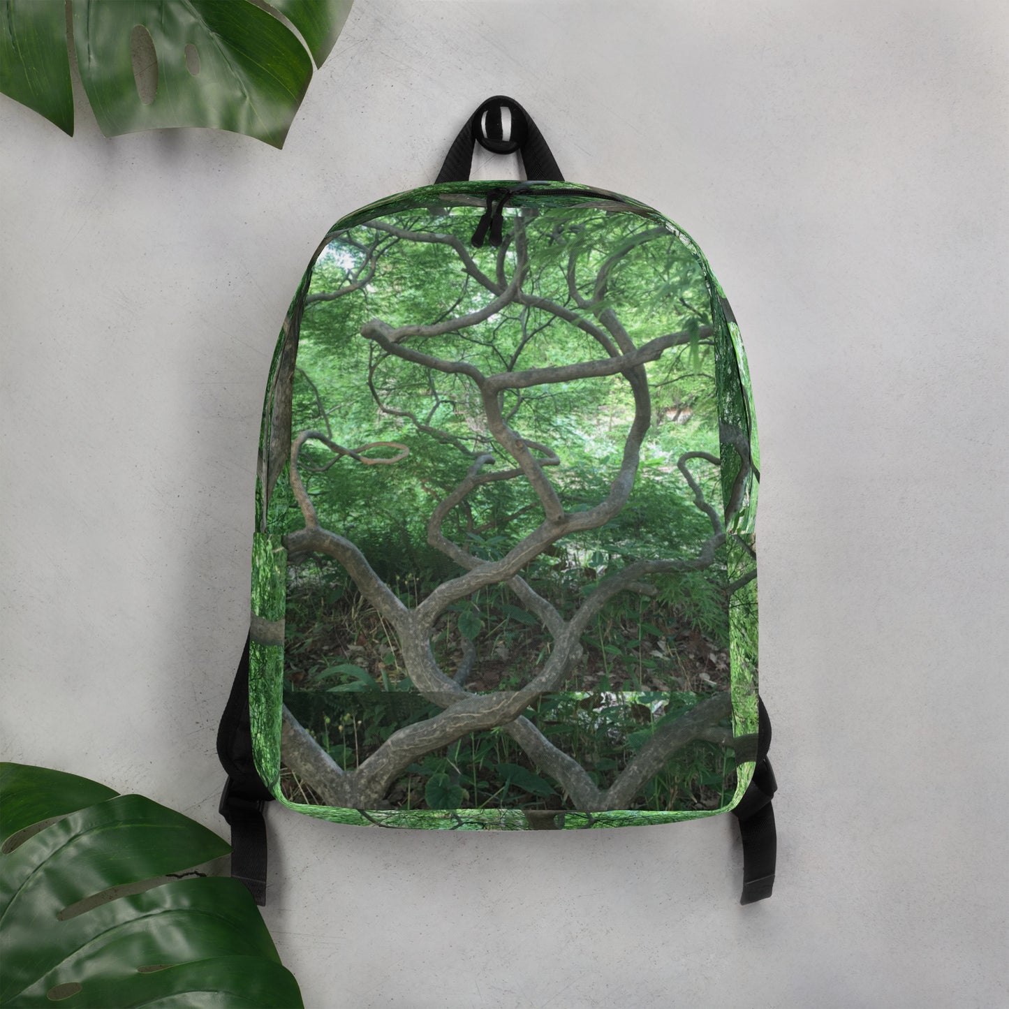 MINIMALIST BACKPACK : GREEN CASCADING JAPANESE MAPLE TREE