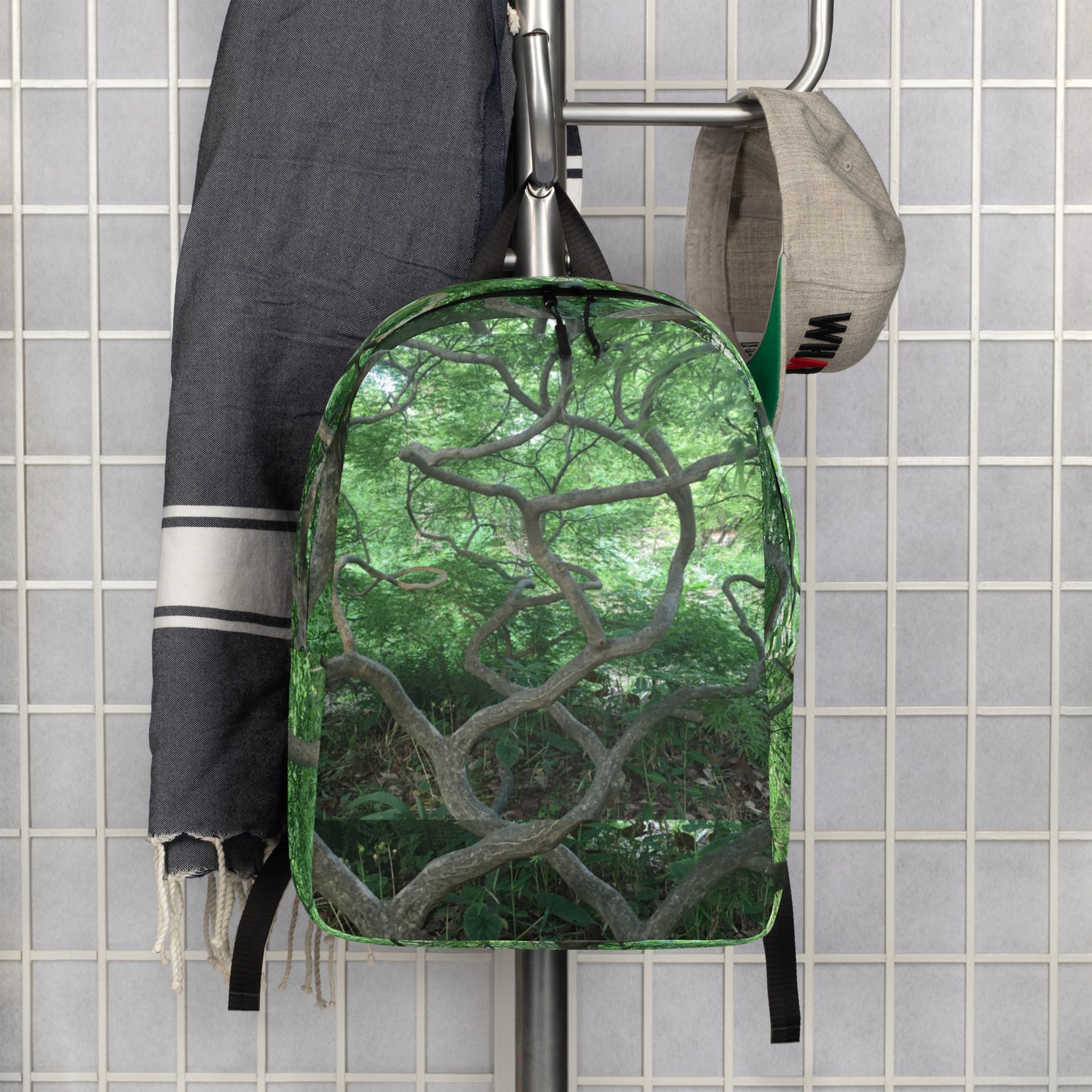 MINIMALIST BACKPACK : GREEN CASCADING JAPANESE MAPLE TREE