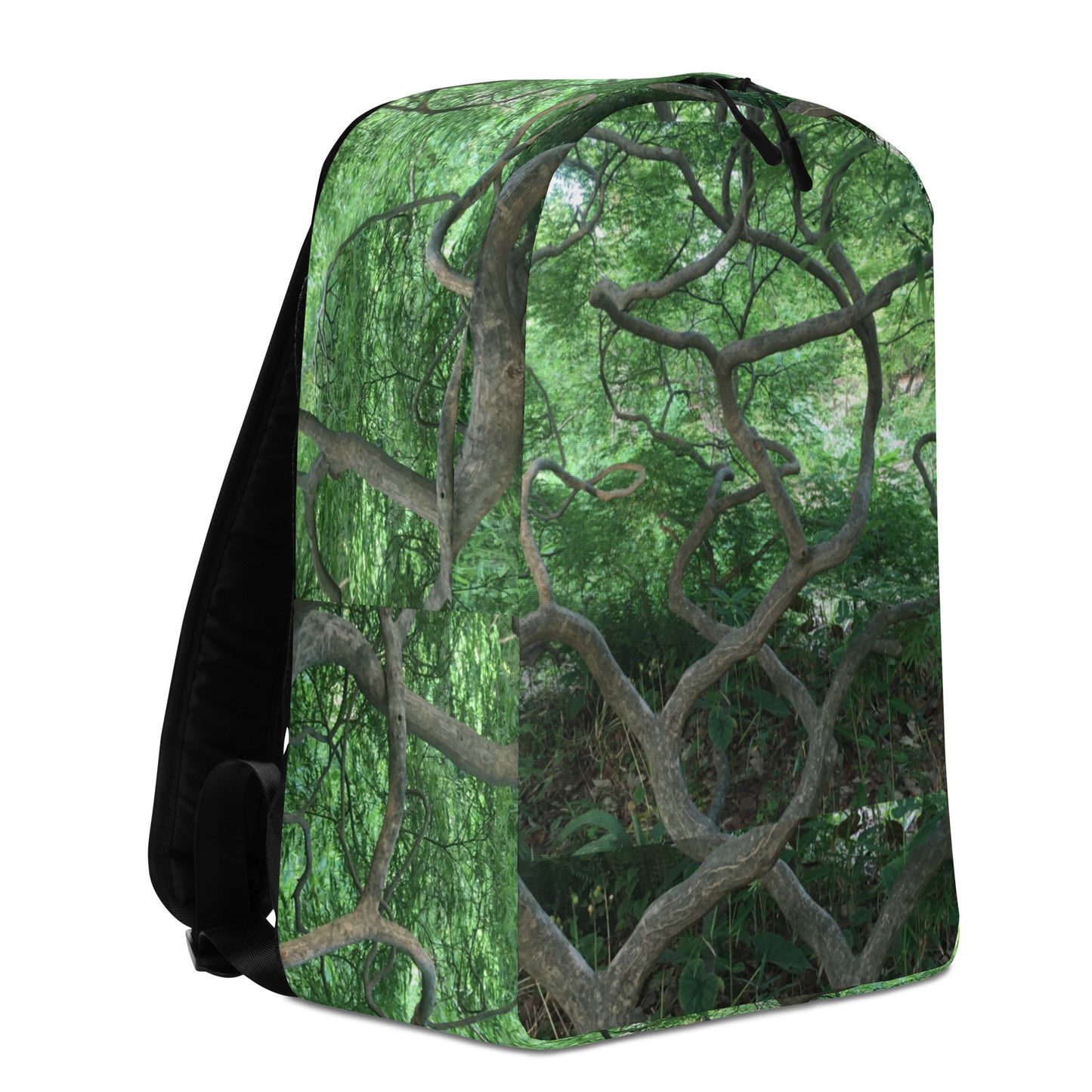 MINIMALIST BACKPACK : GREEN CASCADING JAPANESE MAPLE TREE