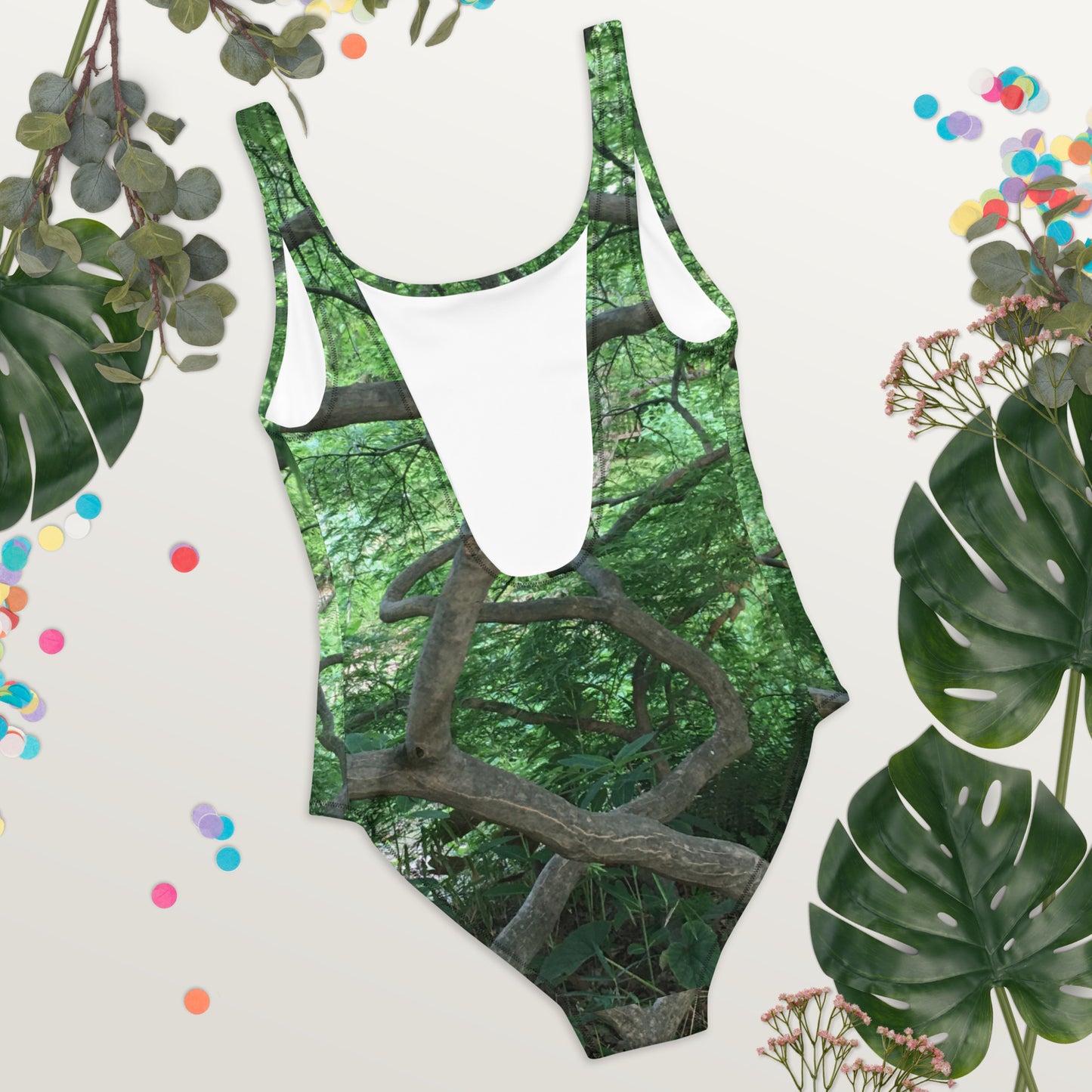 ONE-PIECE SWIMSUIT : CASCADING JAPANESE MAPLE