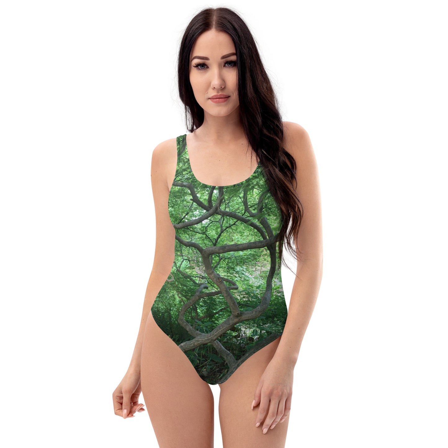 ONE-PIECE SWIMSUIT : CASCADING JAPANESE MAPLE