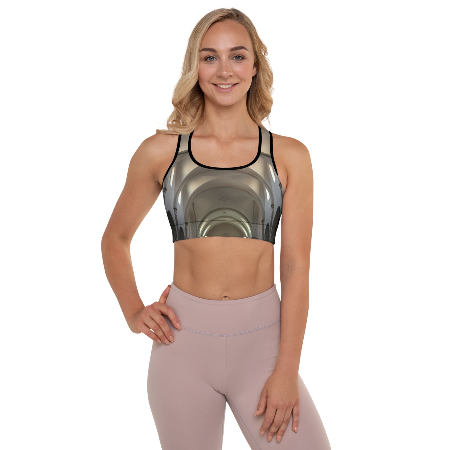 PADDED SPORTS BRA : BODY IS TEMPLE IS CATHEDRAL