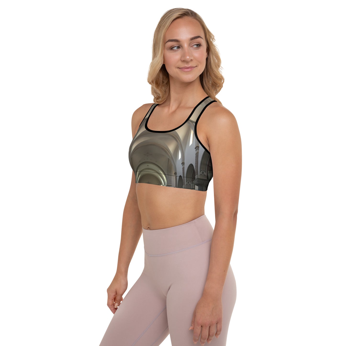 PADDED SPORTS BRA : BODY IS TEMPLE IS CATHEDRAL