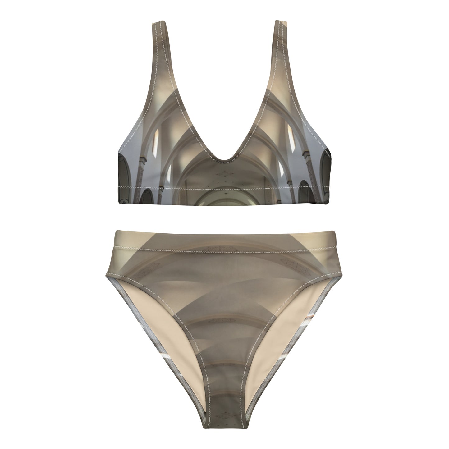 ECO HIGH-WAISTED BIKINI : BODY IS TEMPLE IS CATHEDRAL