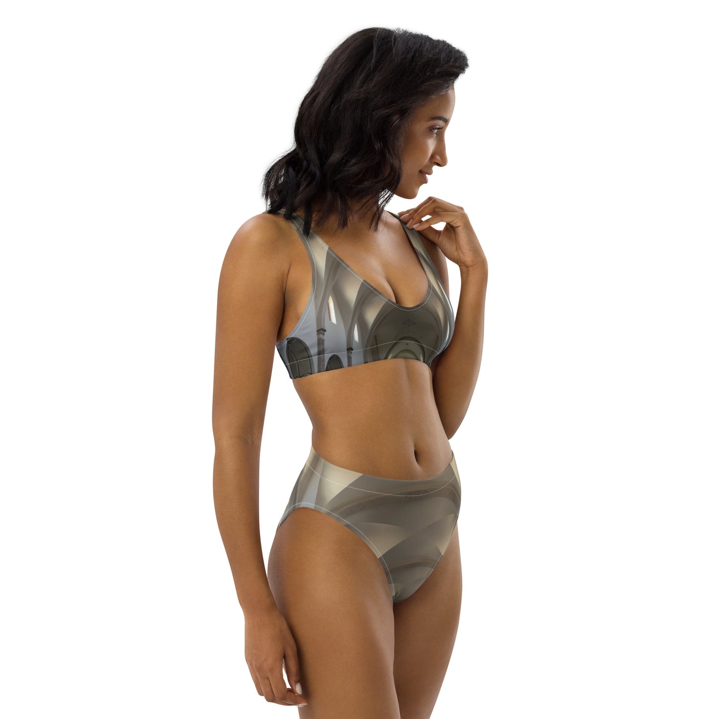 ECO HIGH-WAISTED BIKINI : BODY IS TEMPLE IS CATHEDRAL