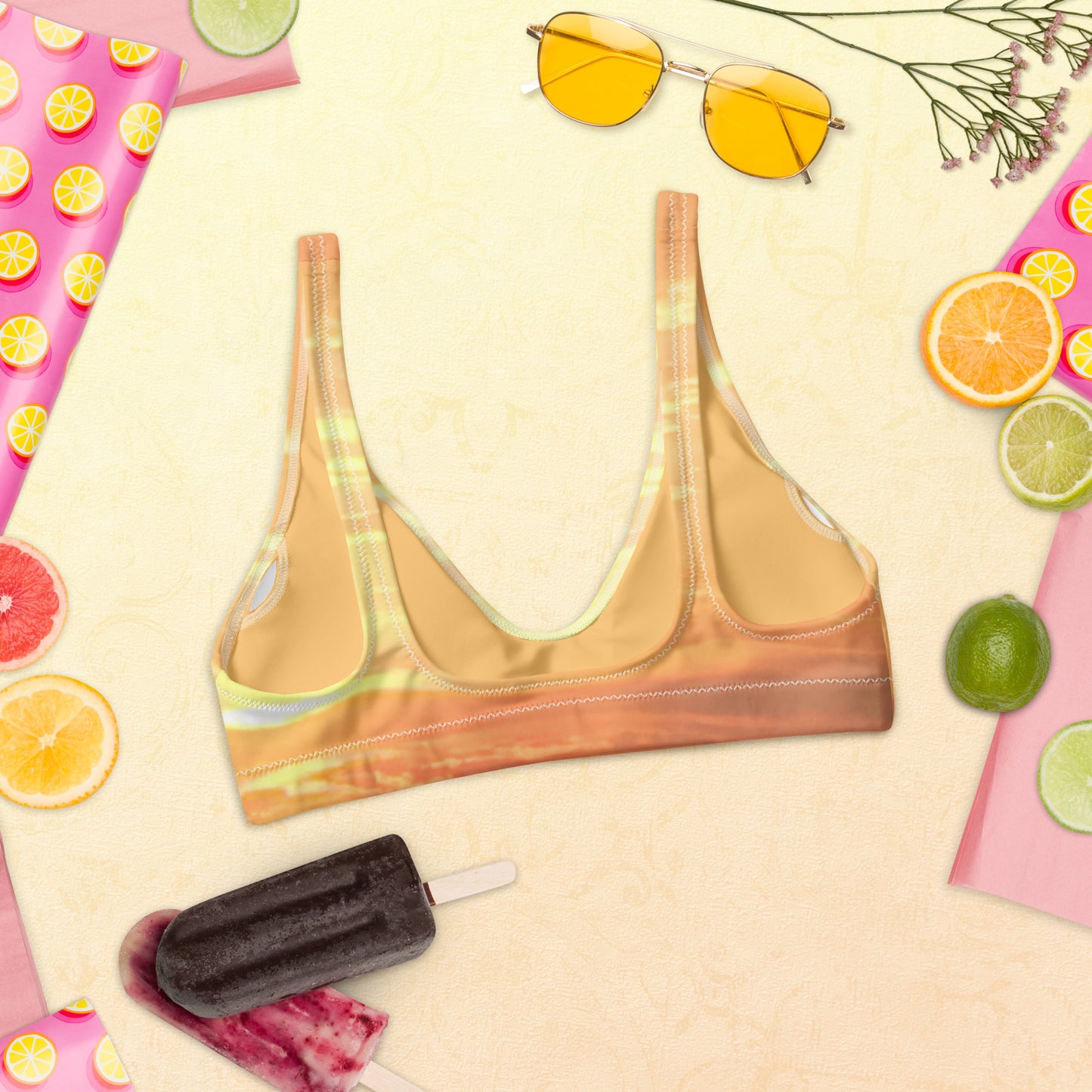 ECO BIKINI TOP : WESTERN SUNSET