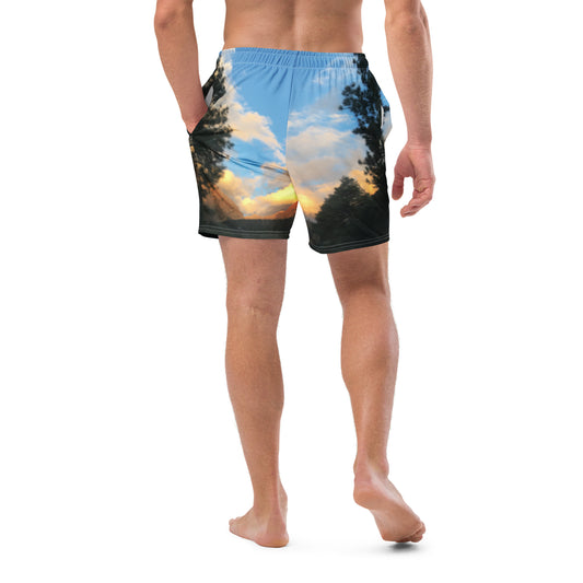 MEN'S ECO SWIM TRUNKS : AUTUMNAL MAGIC HOUR CLOUDS