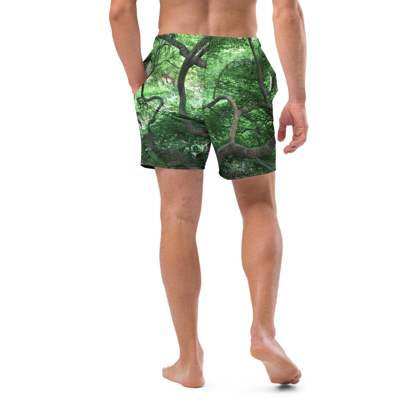 MEN'S ECO SWIM TRUNKS : JAPANESE MAPLE TREE