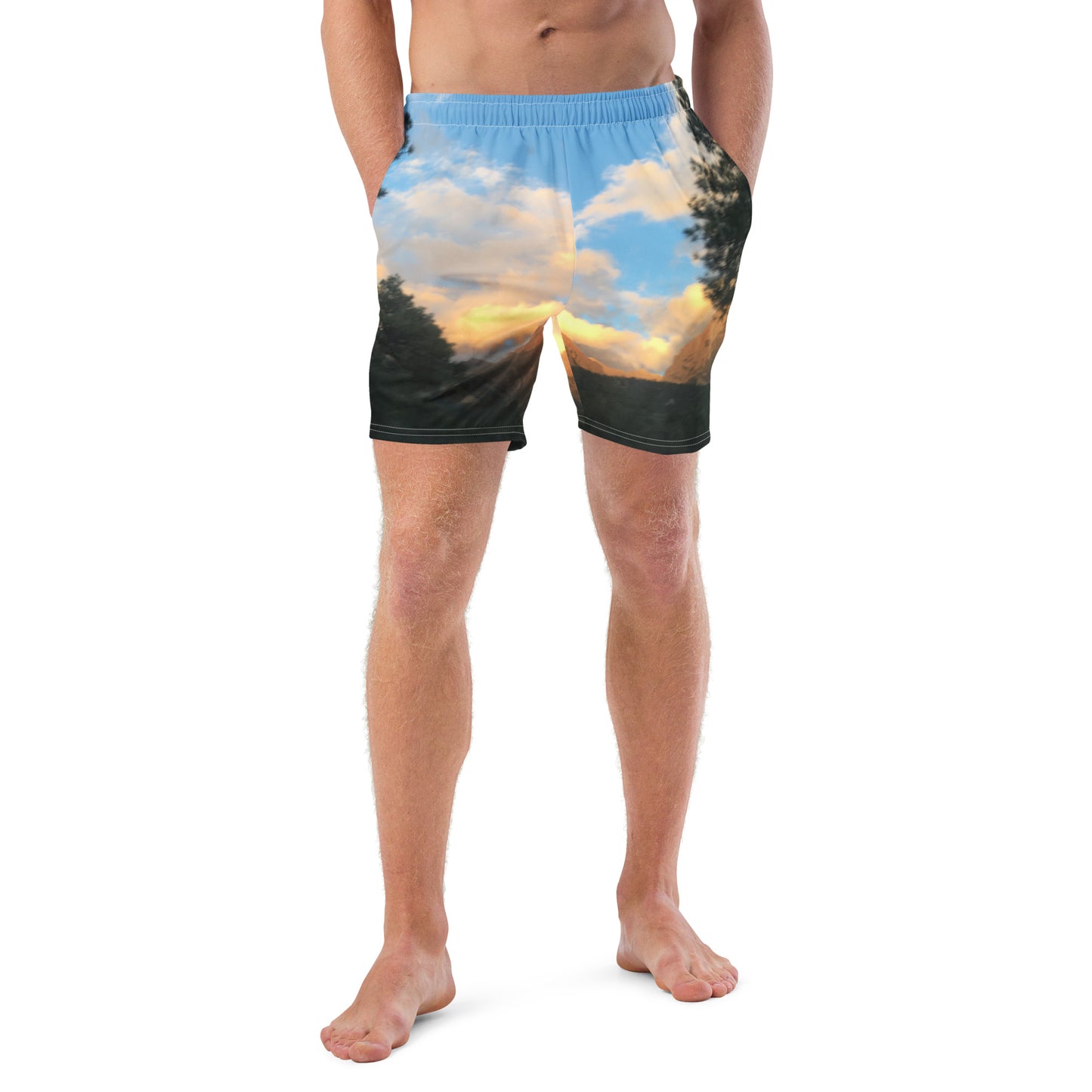 MEN'S ECO SWIM TRUNKS : AUTUMNAL MAGIC HOUR CLOUDS