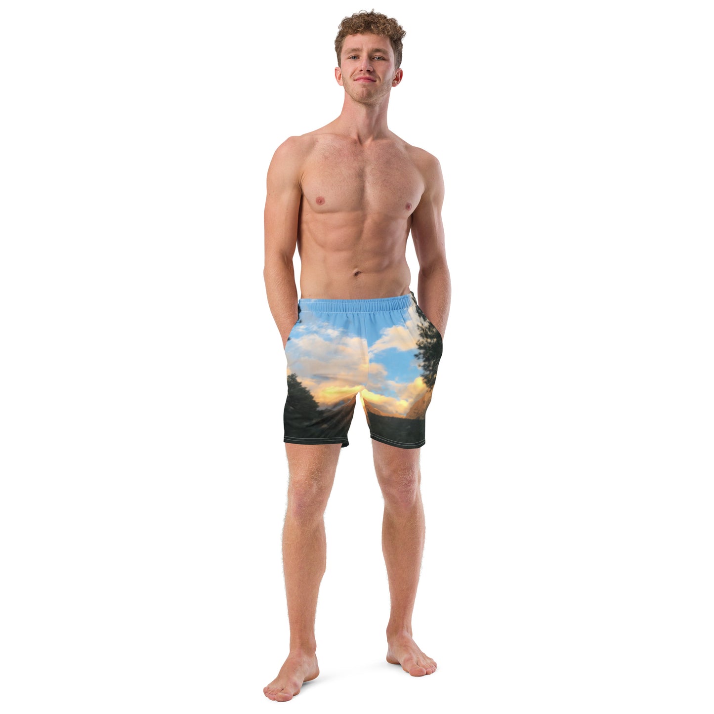 MEN'S ECO SWIM TRUNKS : AUTUMNAL MAGIC HOUR CLOUDS