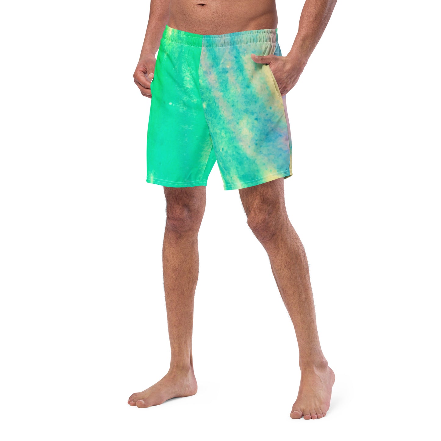 ECO SWIM TRUNKS : TROPICAL WATER MOVEMENT