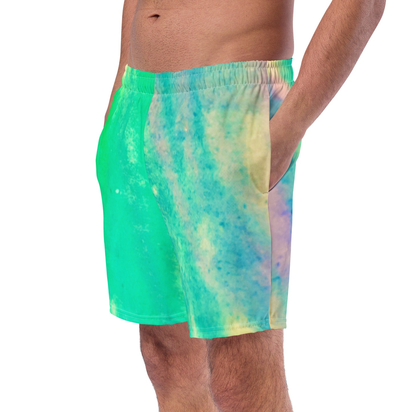 ECO SWIM TRUNKS : TROPICAL WATER MOVEMENT