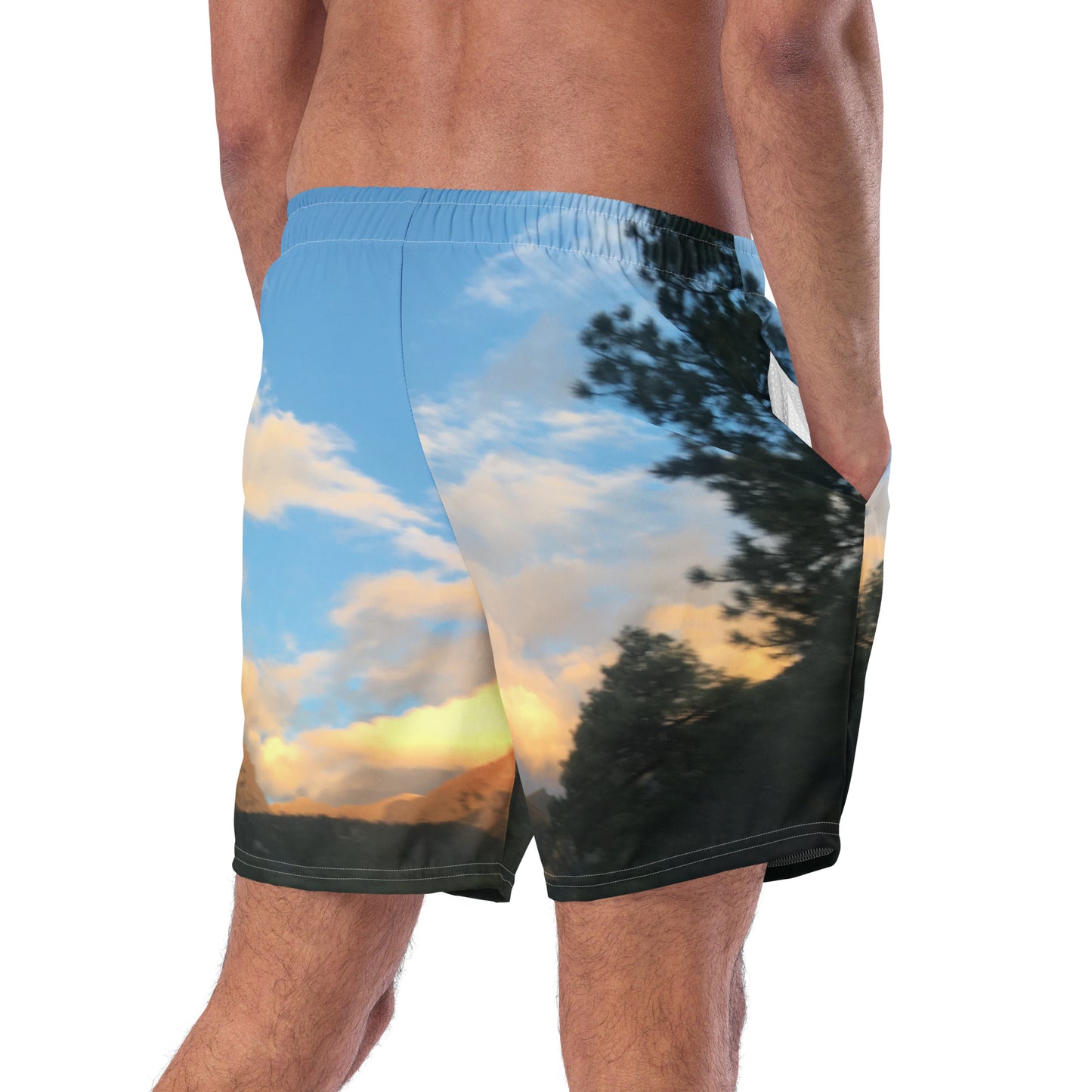 MEN'S ECO SWIM TRUNKS : AUTUMNAL MAGIC HOUR CLOUDS