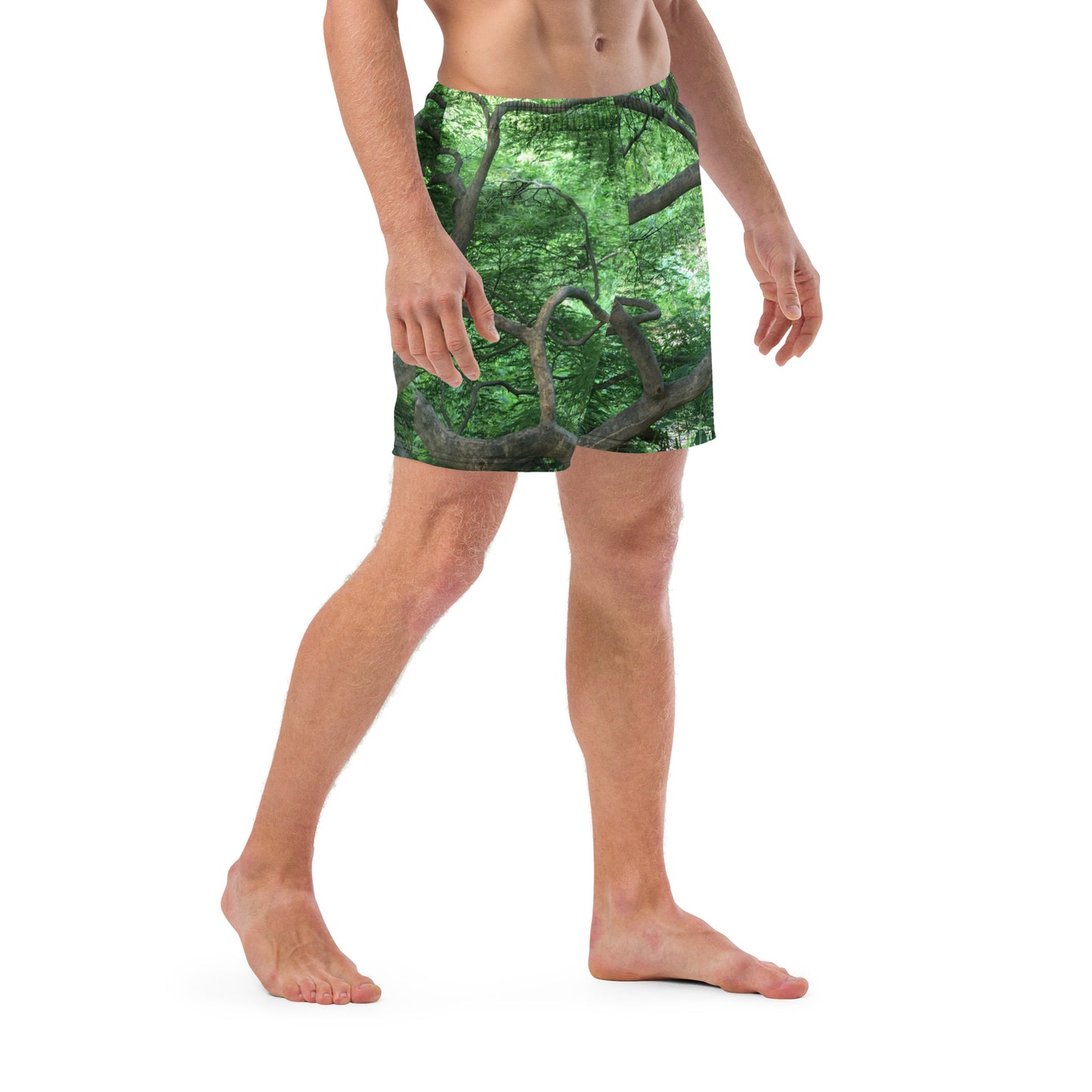 MEN'S ECO SWIM TRUNKS : JAPANESE MAPLE TREE