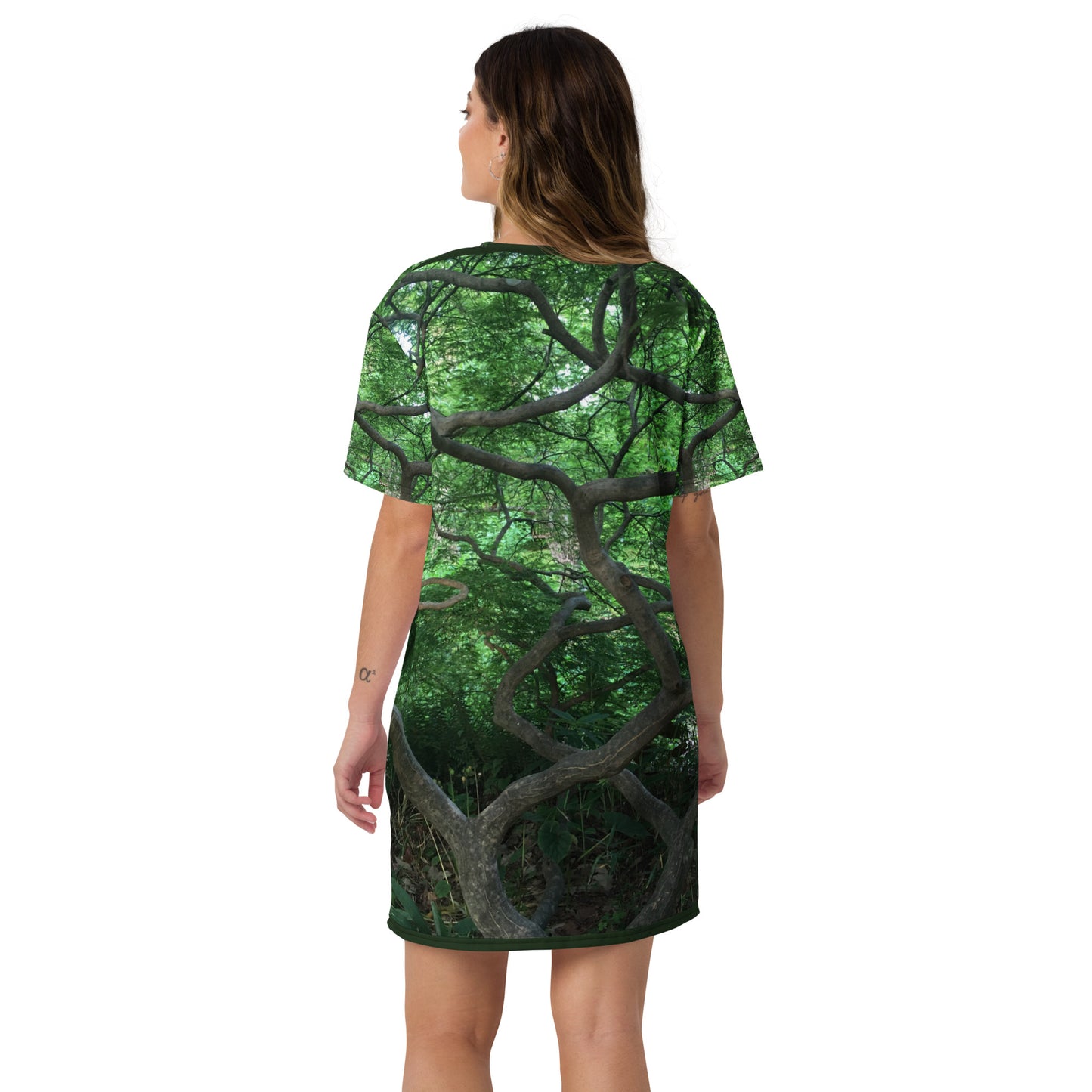 T-SHIRT DRESS : CASCADING JAPANESE MAPLE