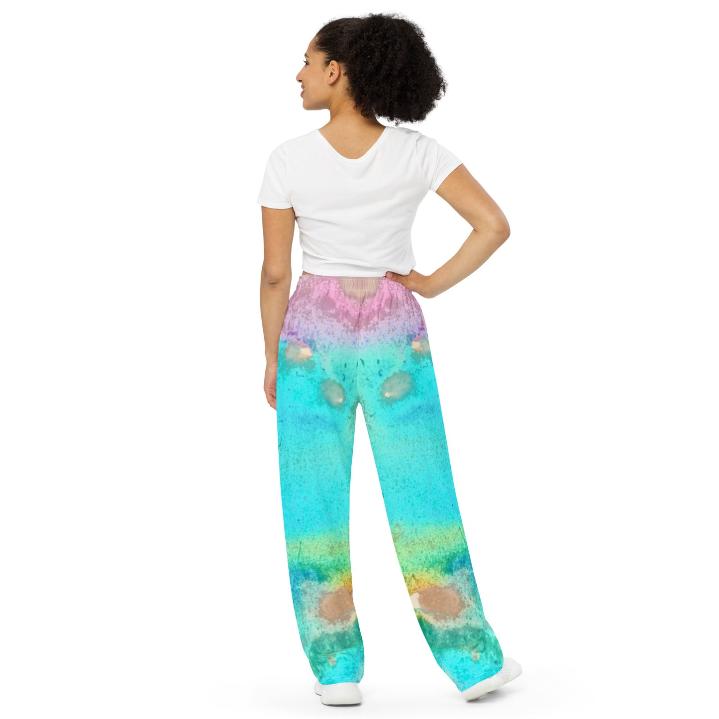 UNISEX WIDE-LEG PANTS : TROPICAL WATER MOVEMENT