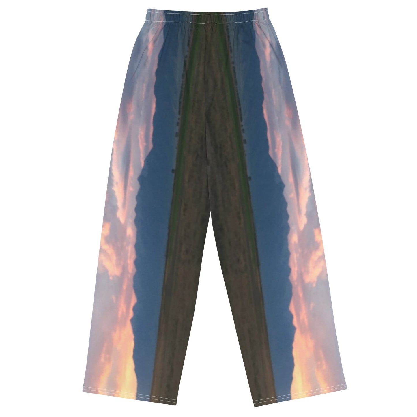 UNISEX WIDE- LEG PANTS : CLOUDS BEFORE DUSK (DARK)