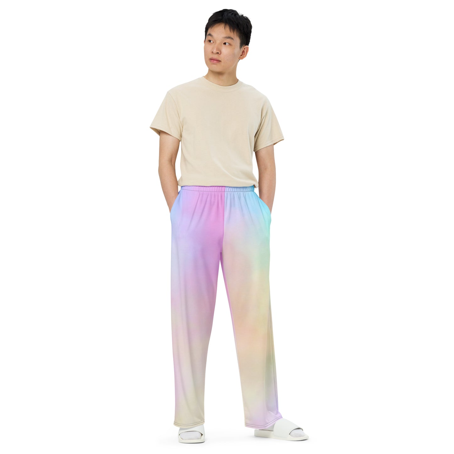 ALL AROUND UNISEX WIDE-LEG PANTS SOFT PASTELS