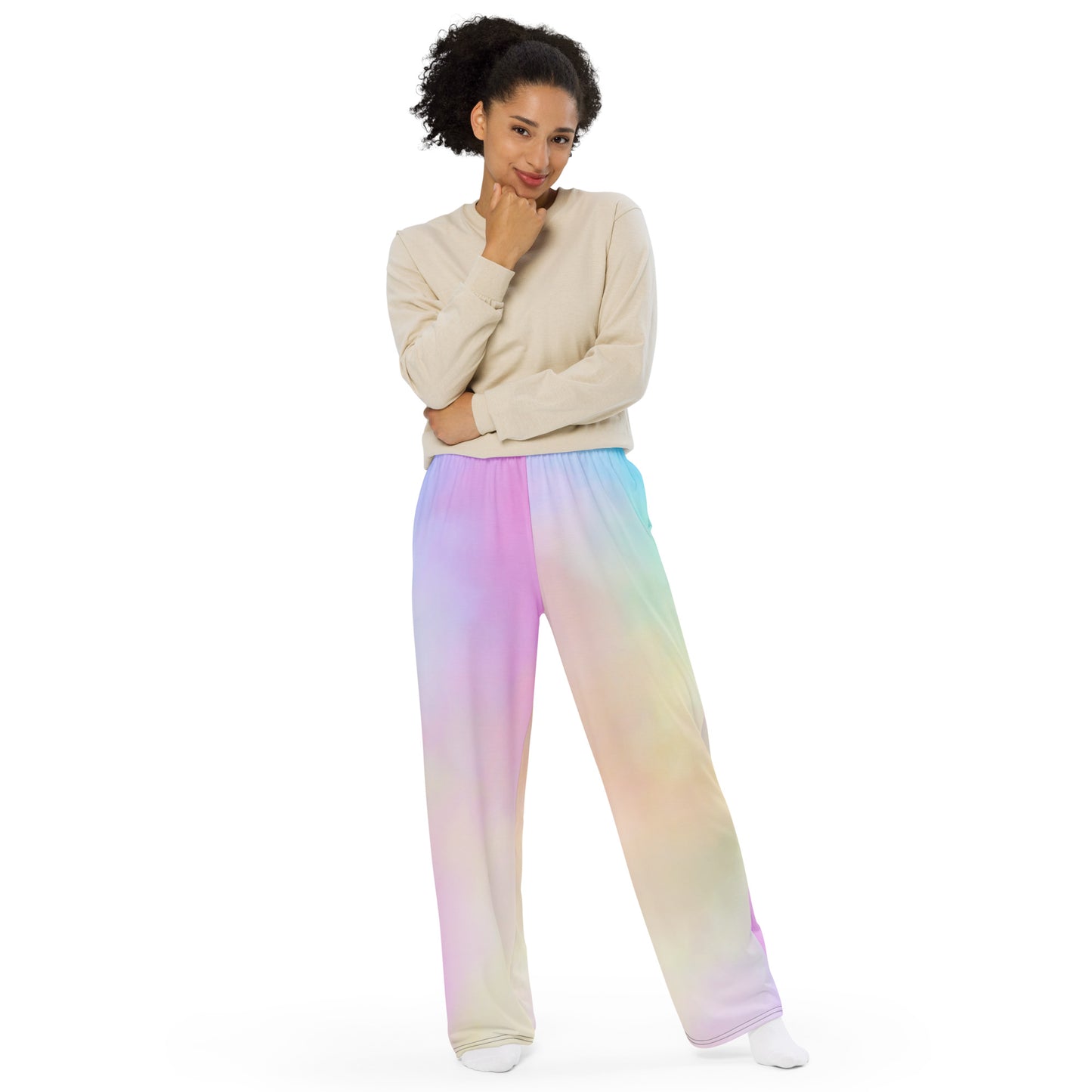 ALL AROUND UNISEX WIDE-LEG PANTS SOFT PASTELS