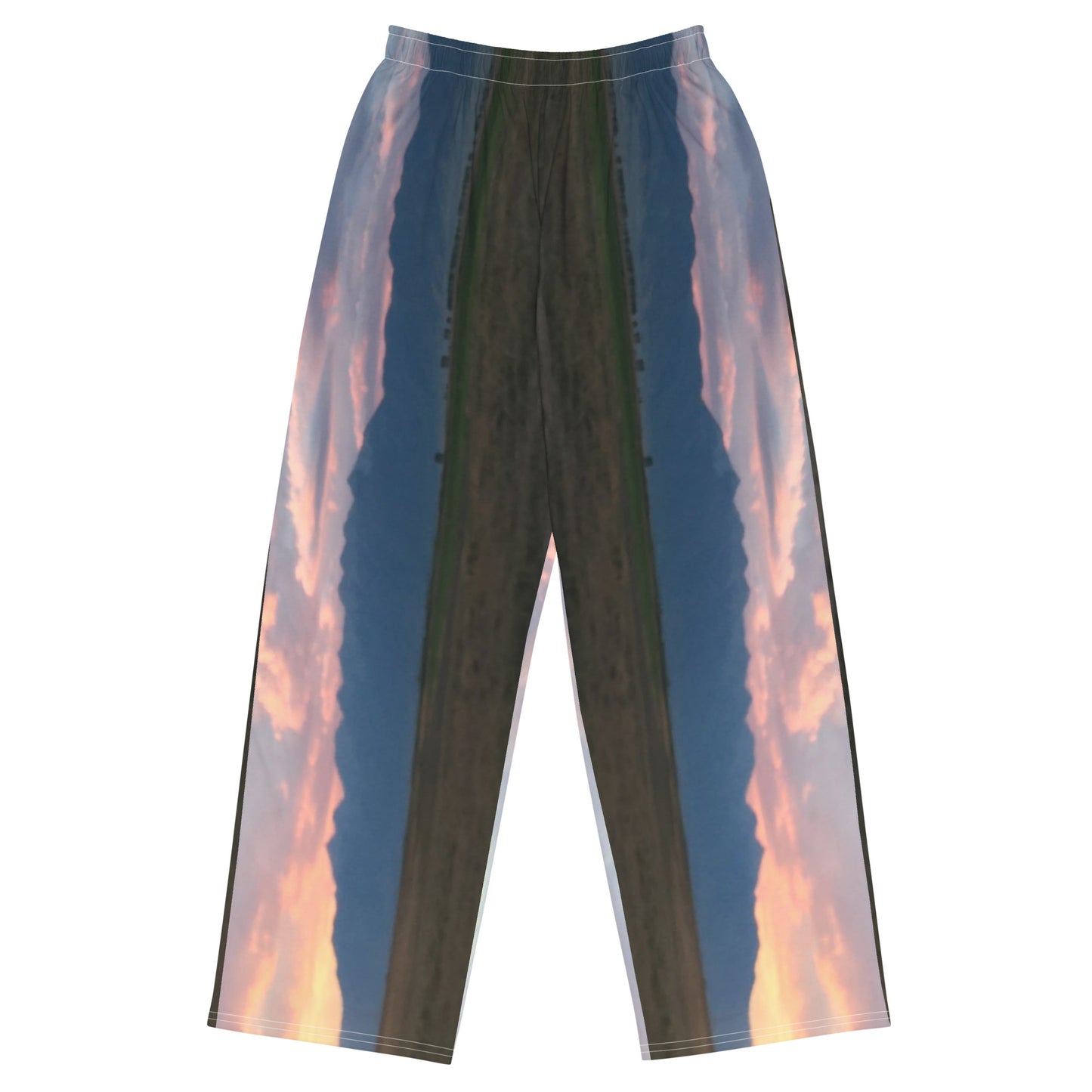 UNISEX WIDE- LEG PANTS : CLOUDS BEFORE DUSK (DARK)