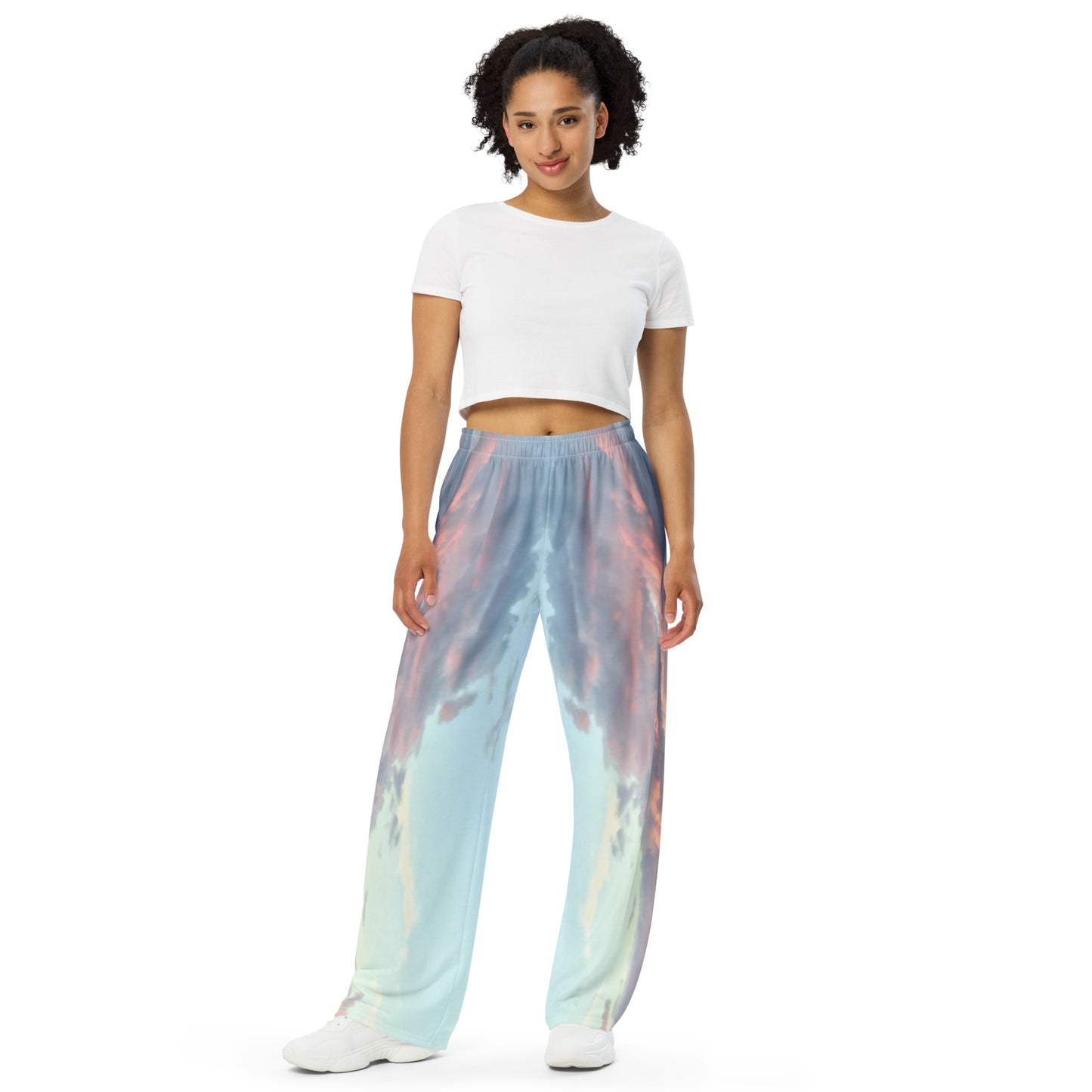 UNISEX WIDE-LEG PANTS : CLOUDS BEFORE DUSK (LIGHT)