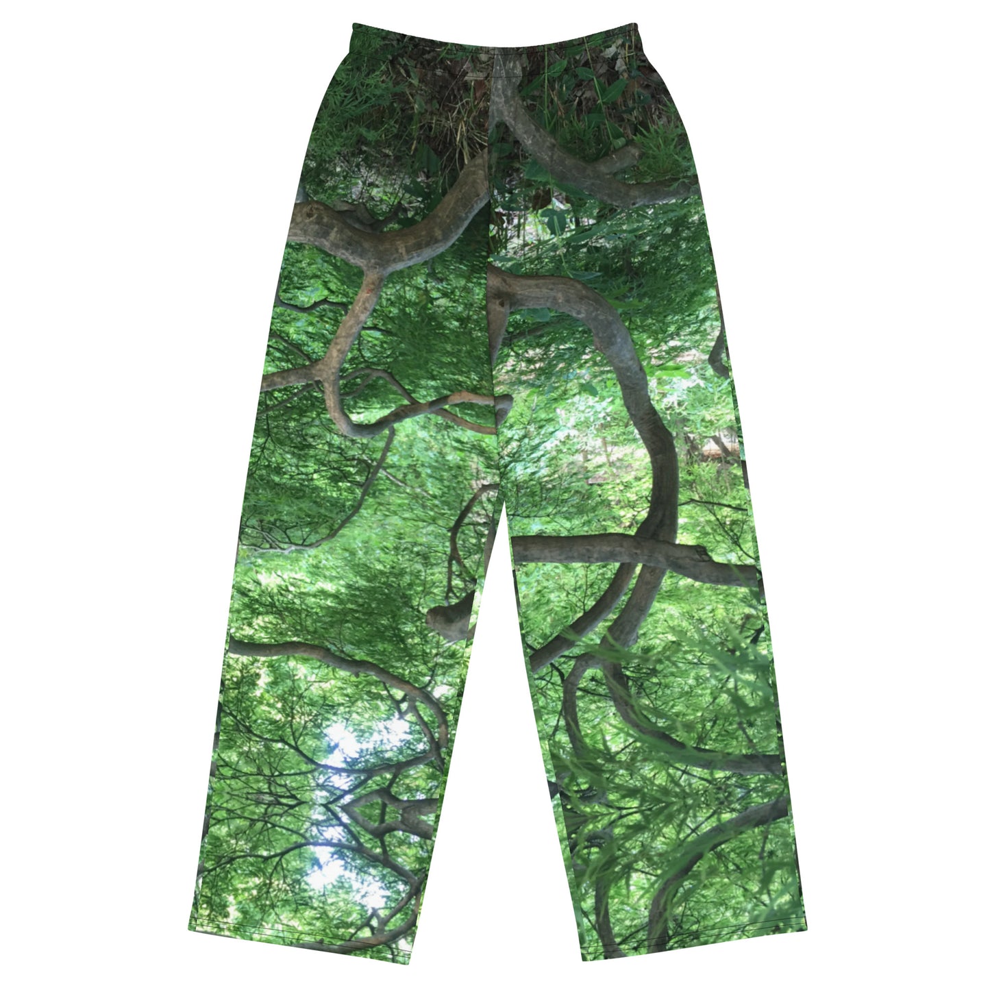 UNISEX WIDE-LEG PANTS : CASCADING JAPANESE MAPLE